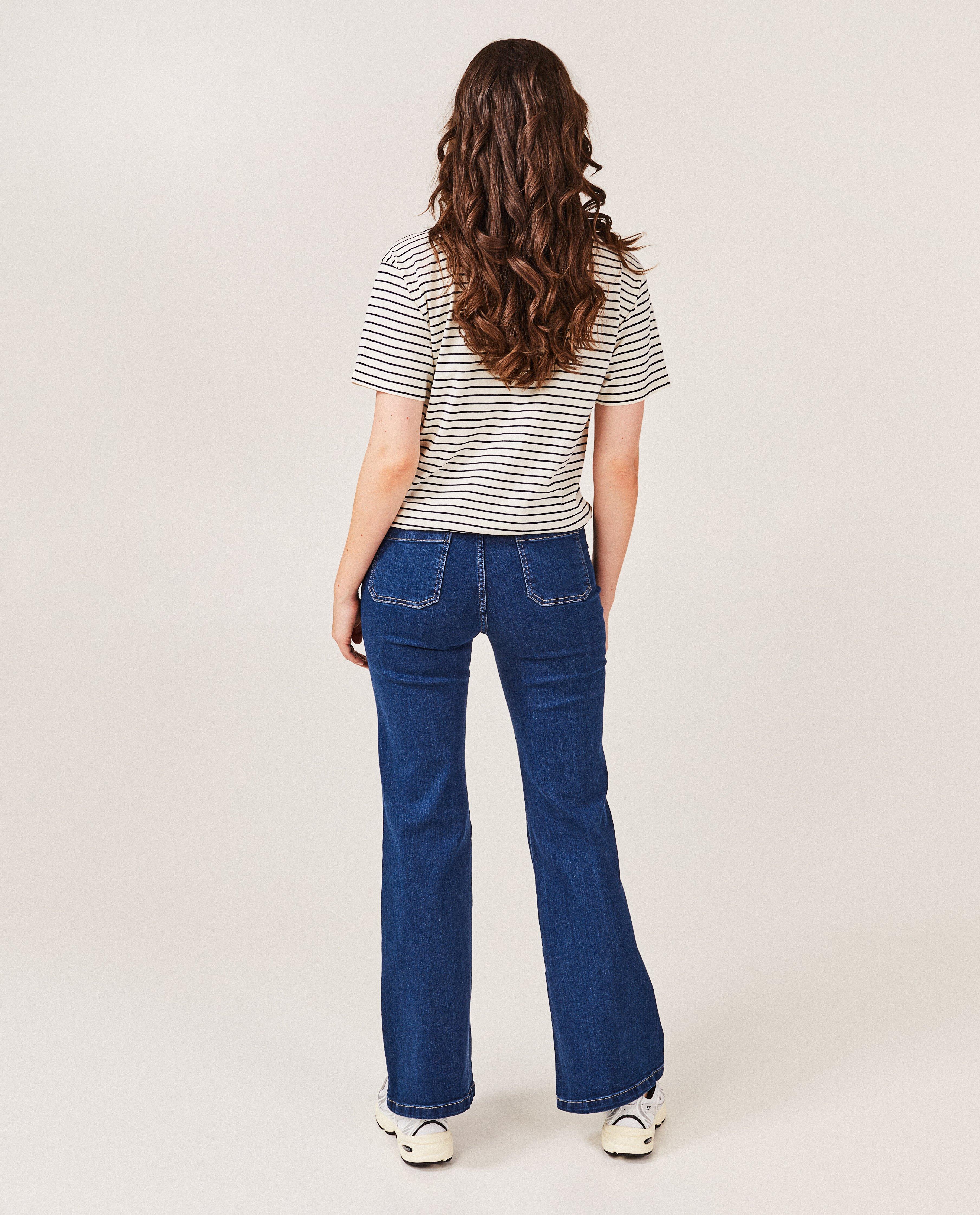 Jeans - Blauwe jeans, flared fit