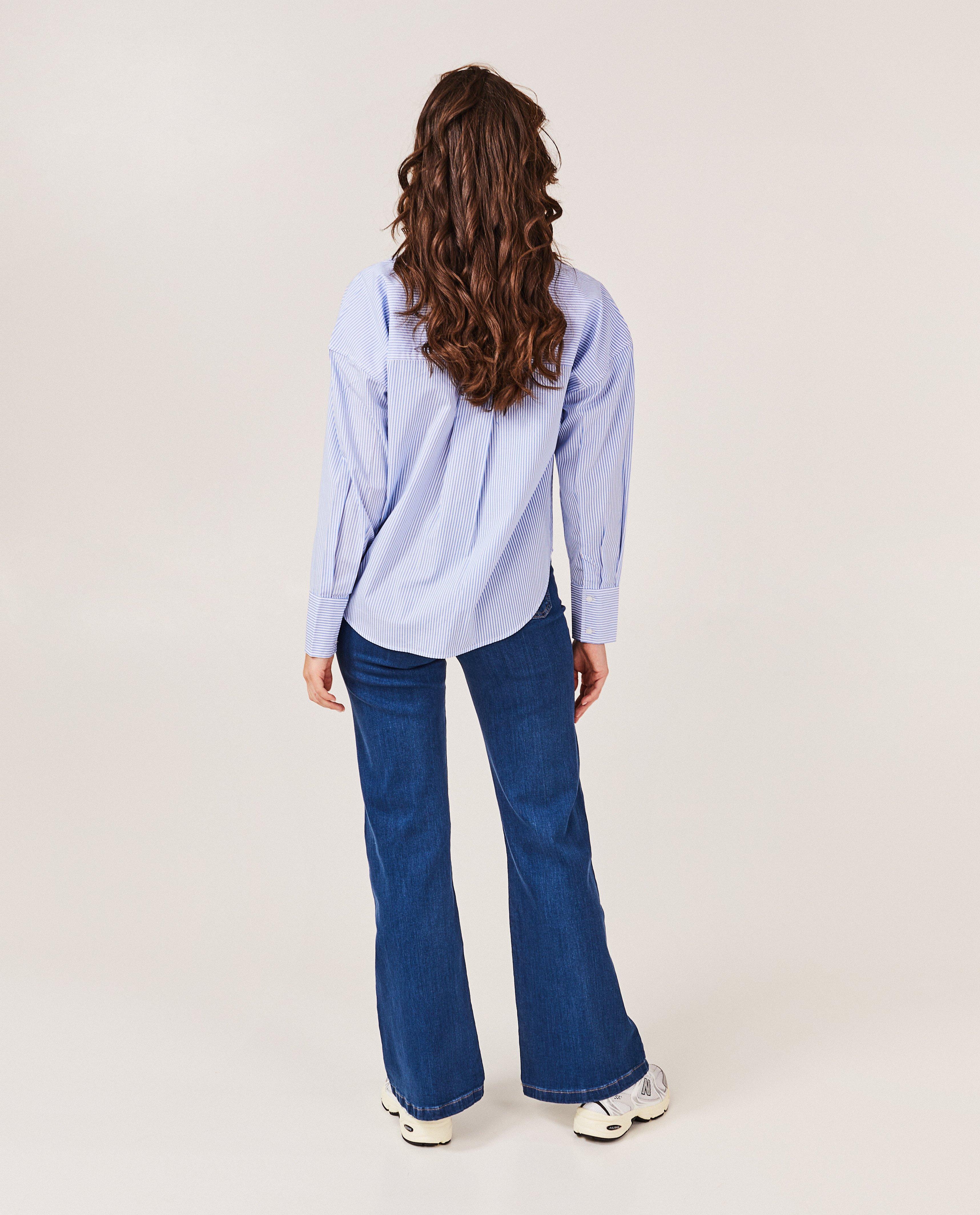 Jeans - Blauwe jeans, flared fit