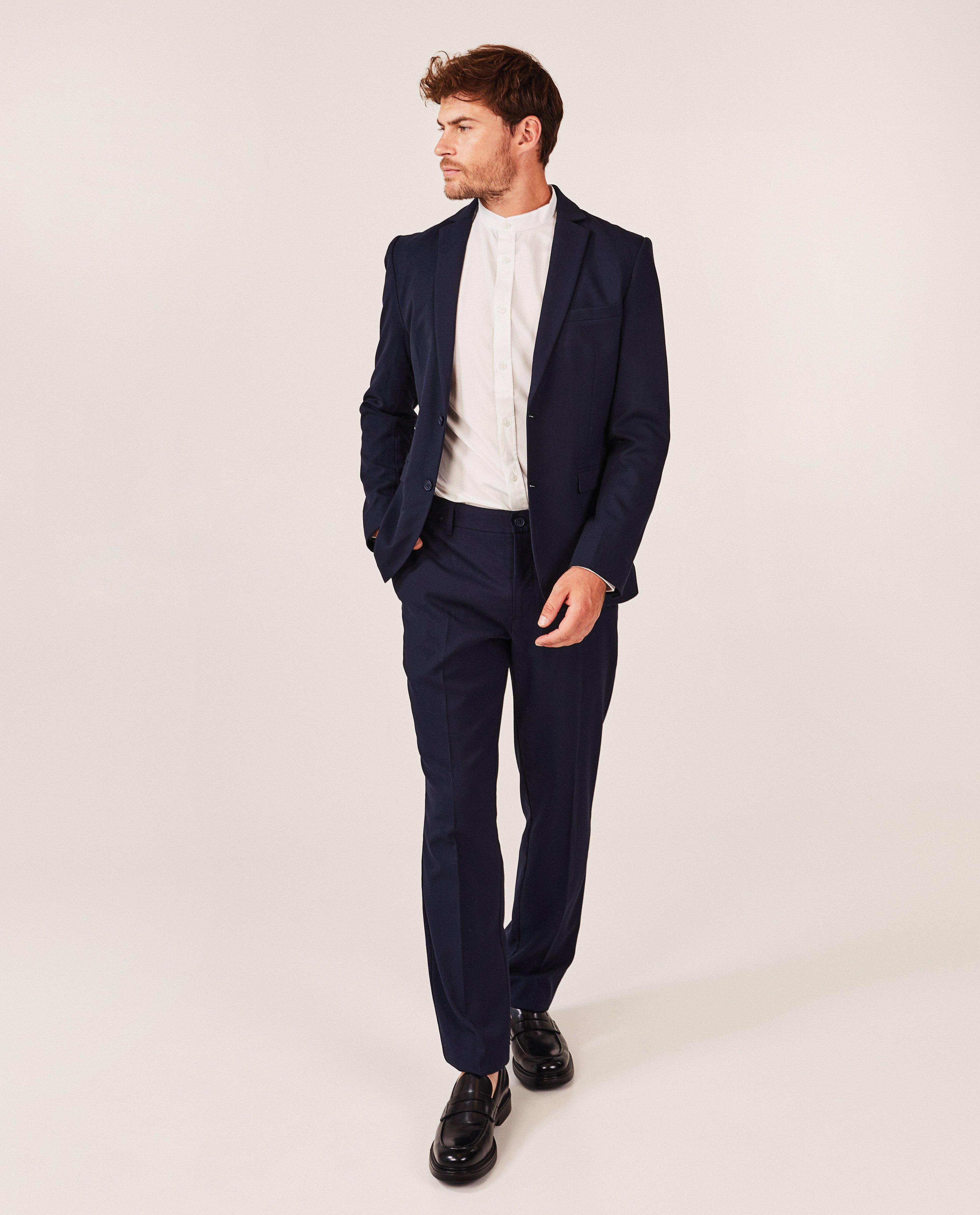 Donkerblauwe geklede broek - Product Detail - donkerblauw - afbeelding nummer 2