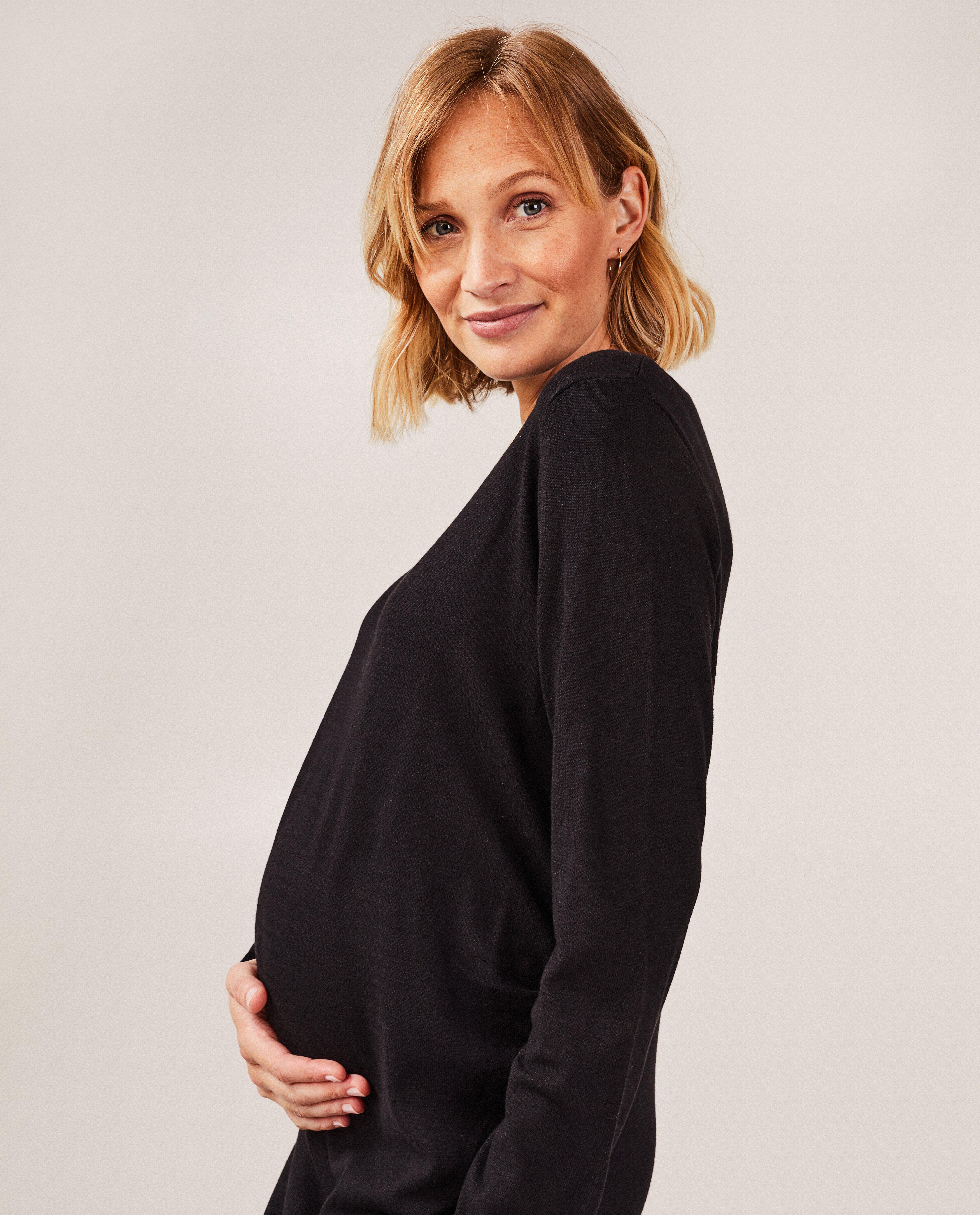 Zwangerschapsjurk van fijne brei - Product Detail - zwart - afbeelding nummer 4