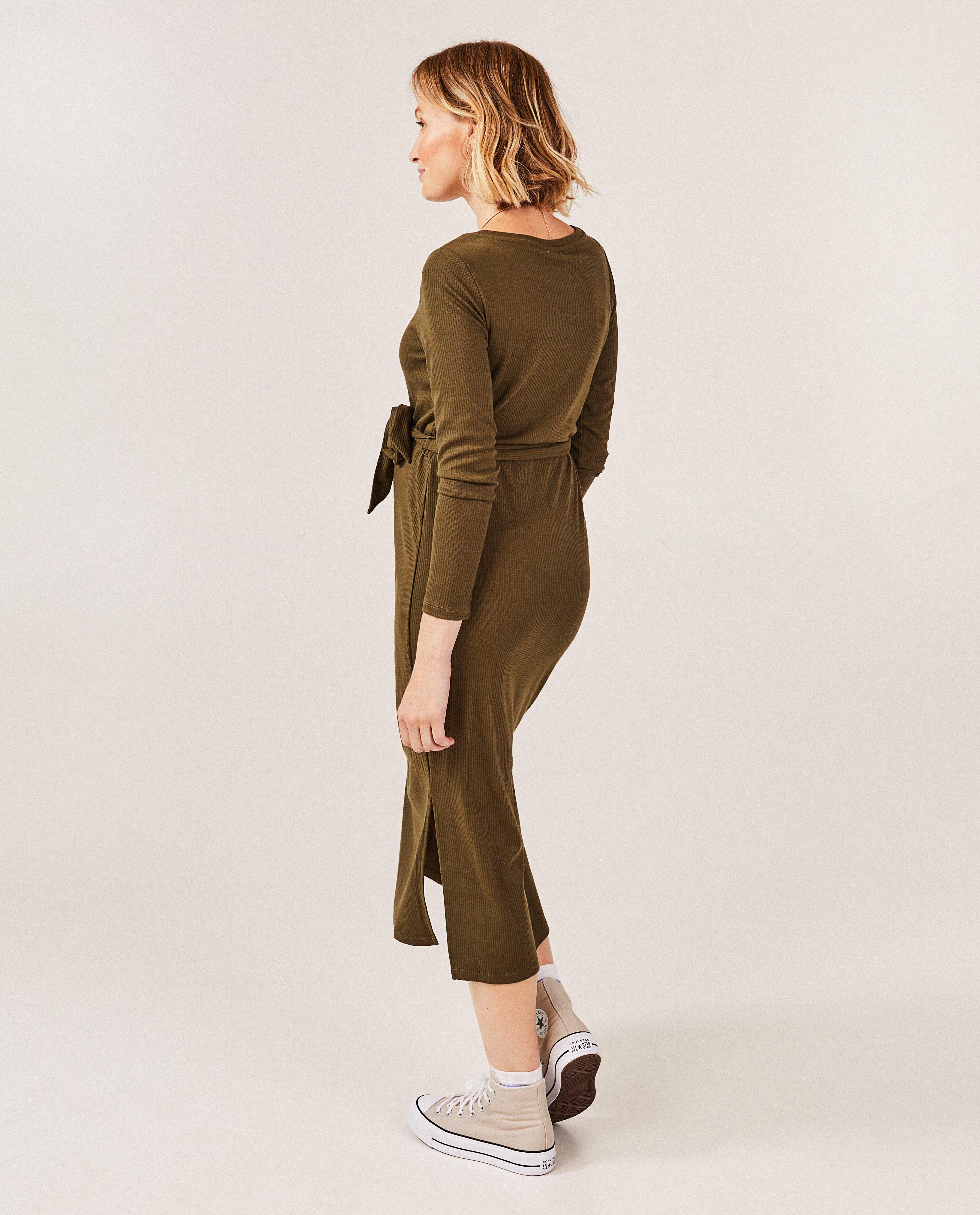 Robes - Robe verte côtelée