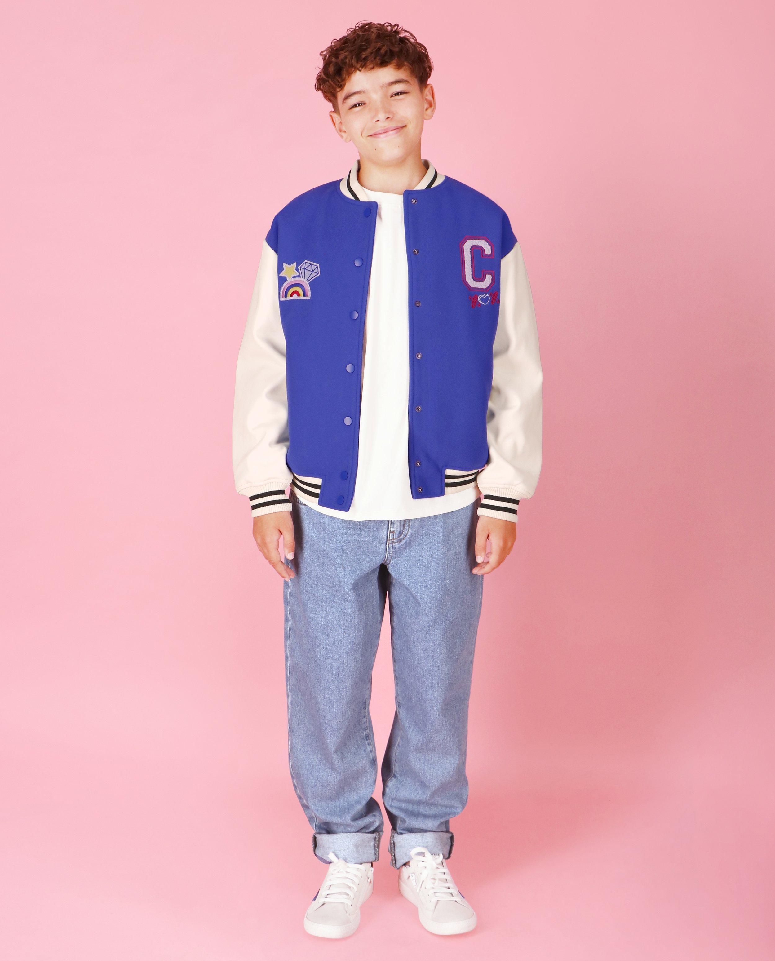 Teddys - Veste de baseball unisex avec des broderies, 4-14 ans
