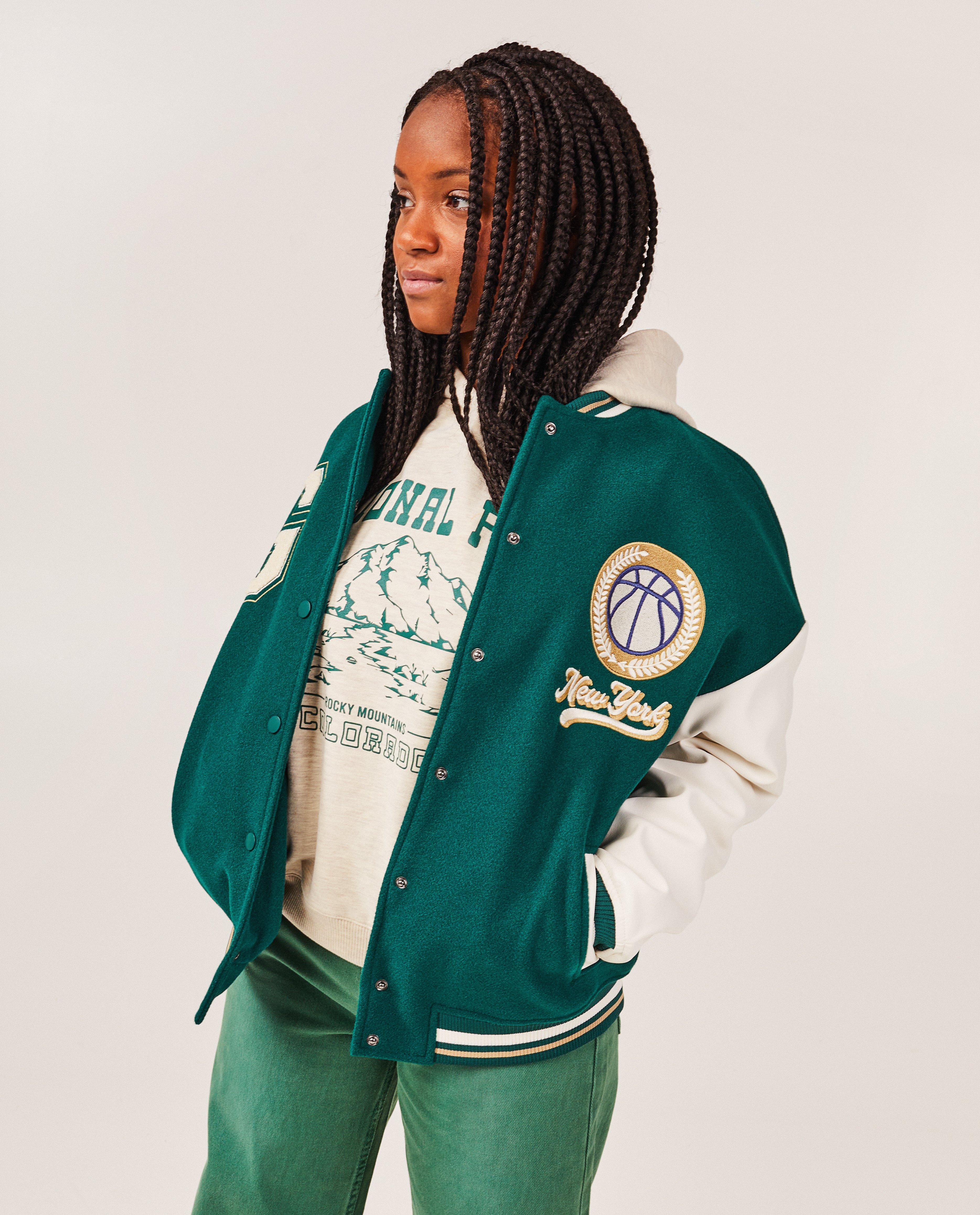 Poncho's en teddy's - Groen baseball vest