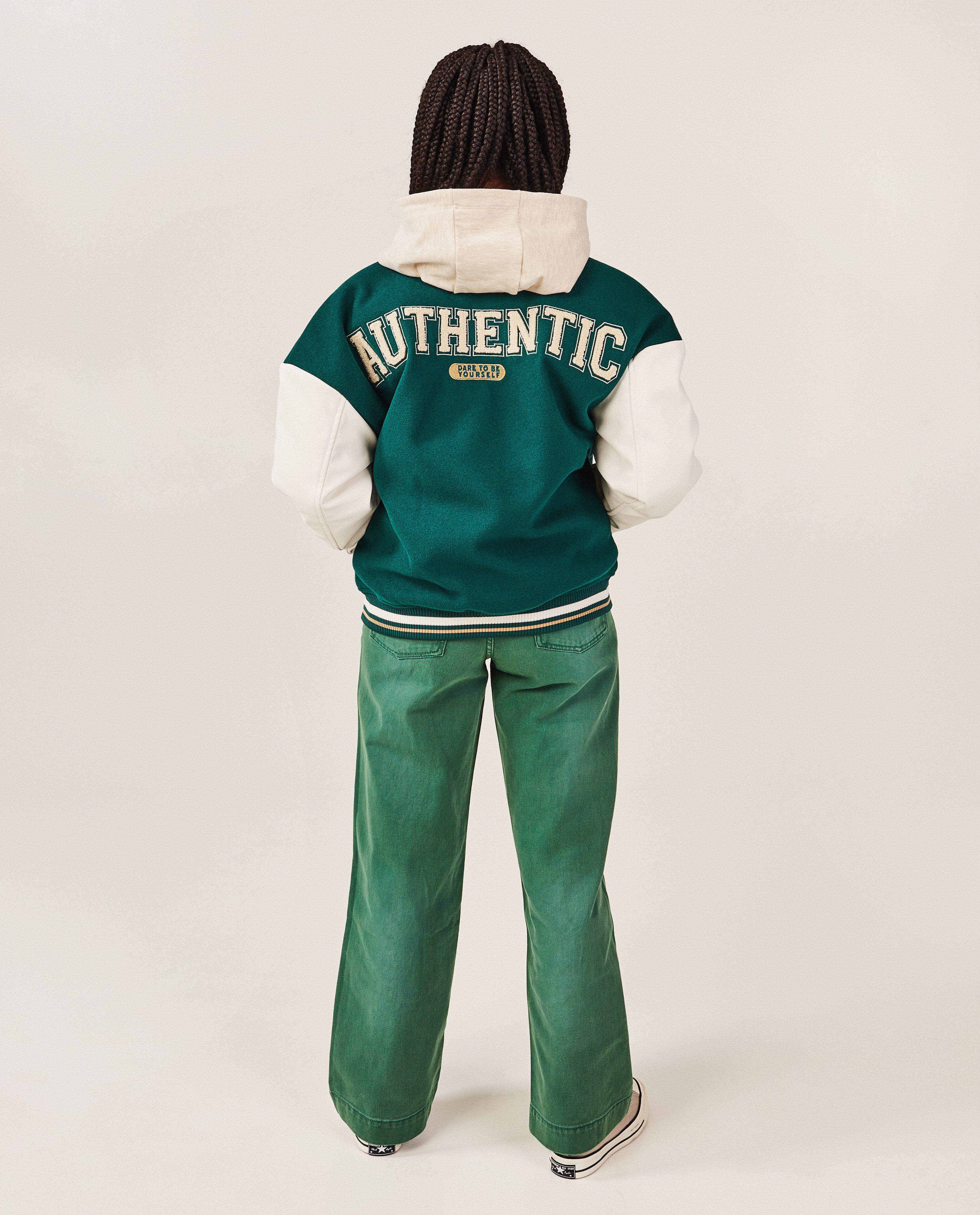 Poncho's en teddy's - Groen baseball vest