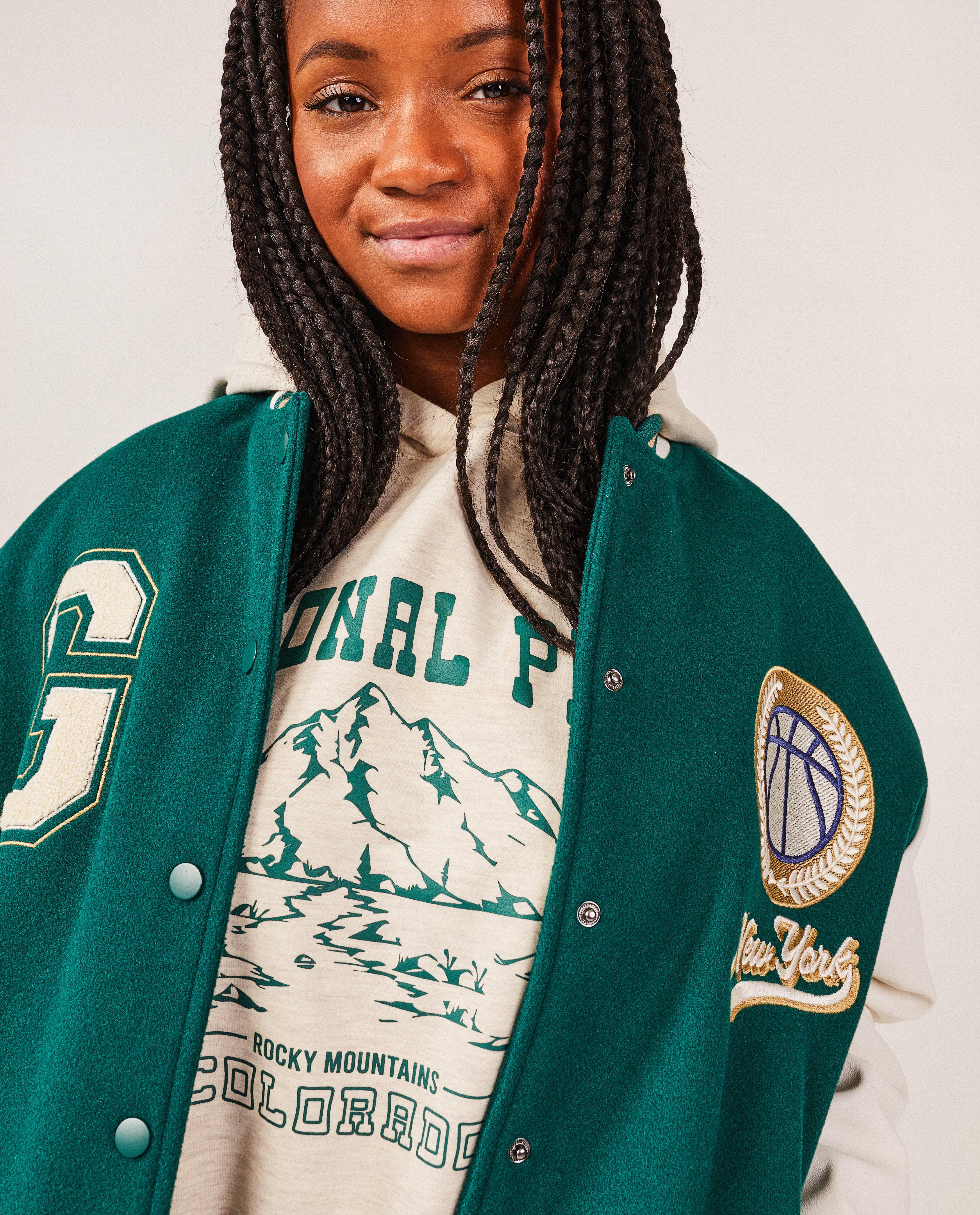 Poncho's en teddy's - Groen baseball vest