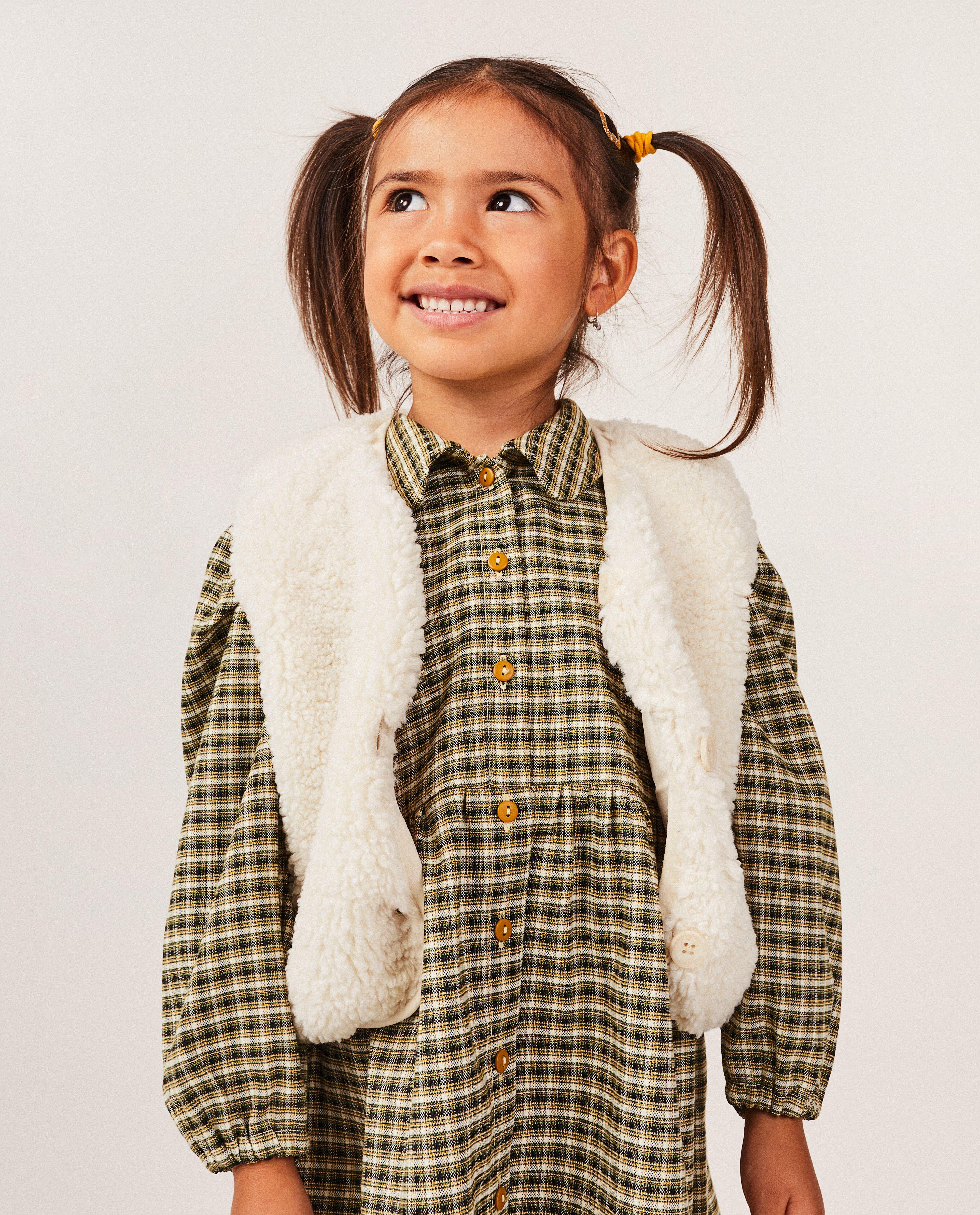 Cardigan - Mouwloos vest met teddy