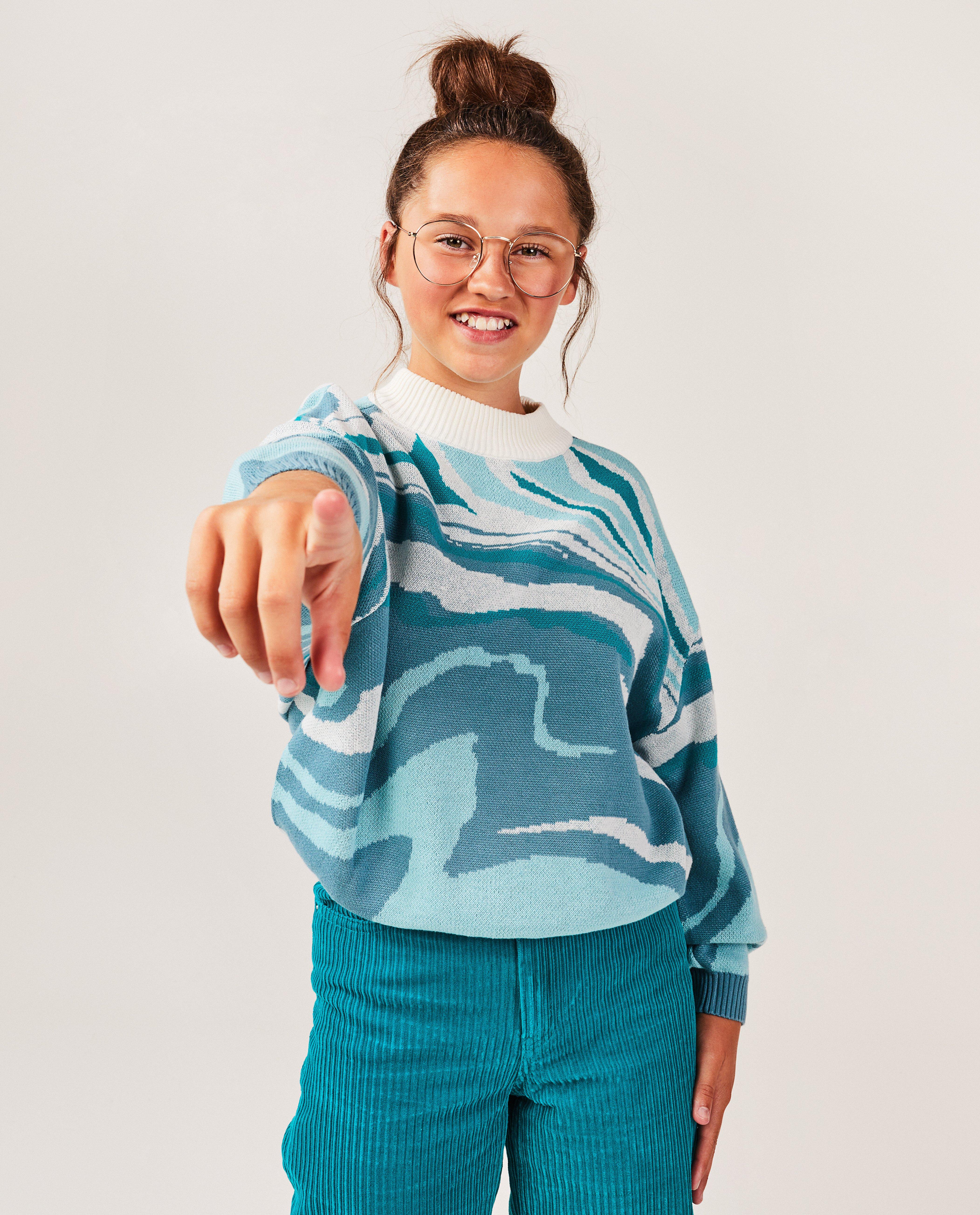 Pulls - Pull à motif marbré
