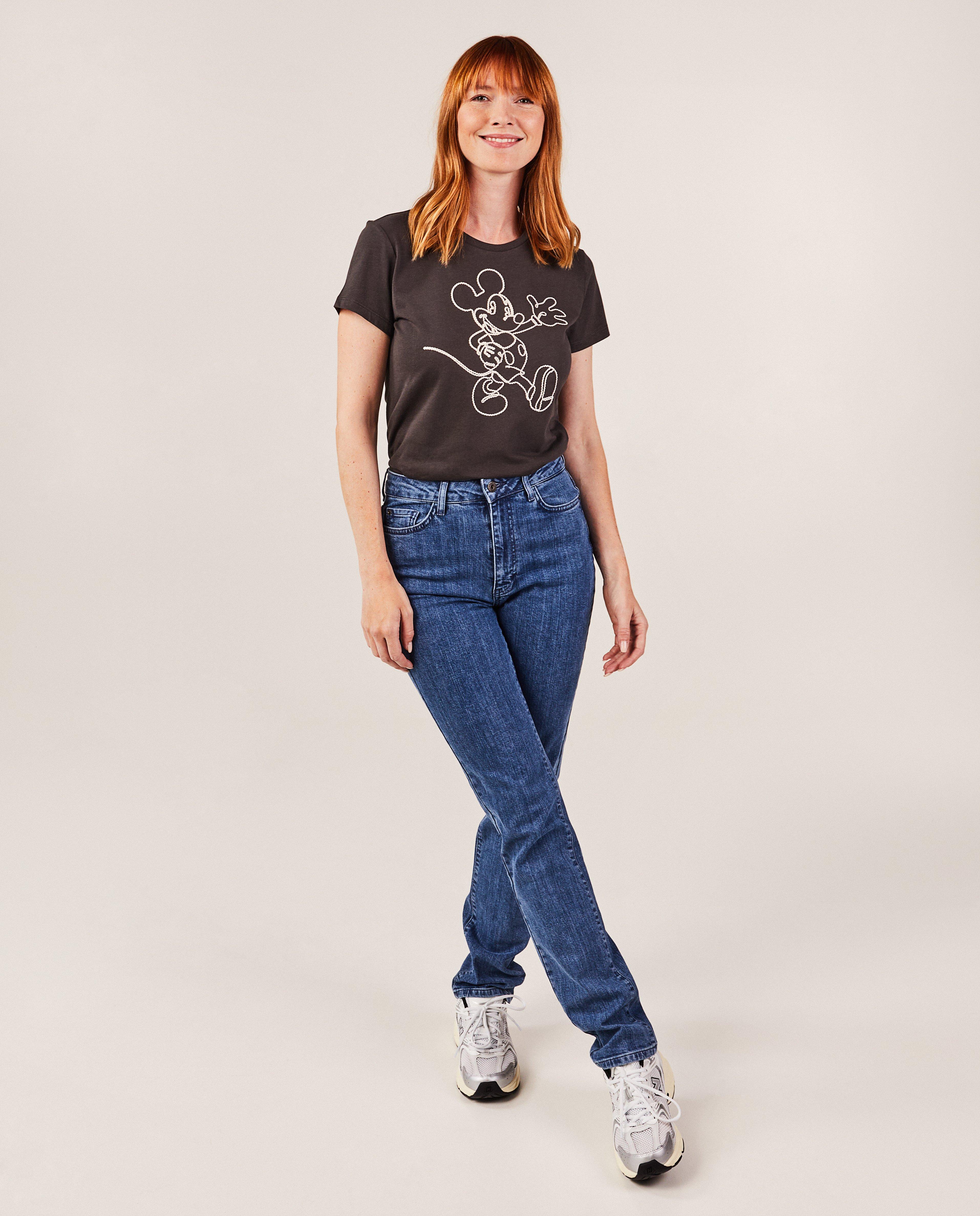 T-shirt met borduursel Minnie, dames - null - Familystories