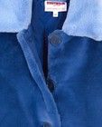 Poncho's en teddy's - Blauwe jas van zachte stof