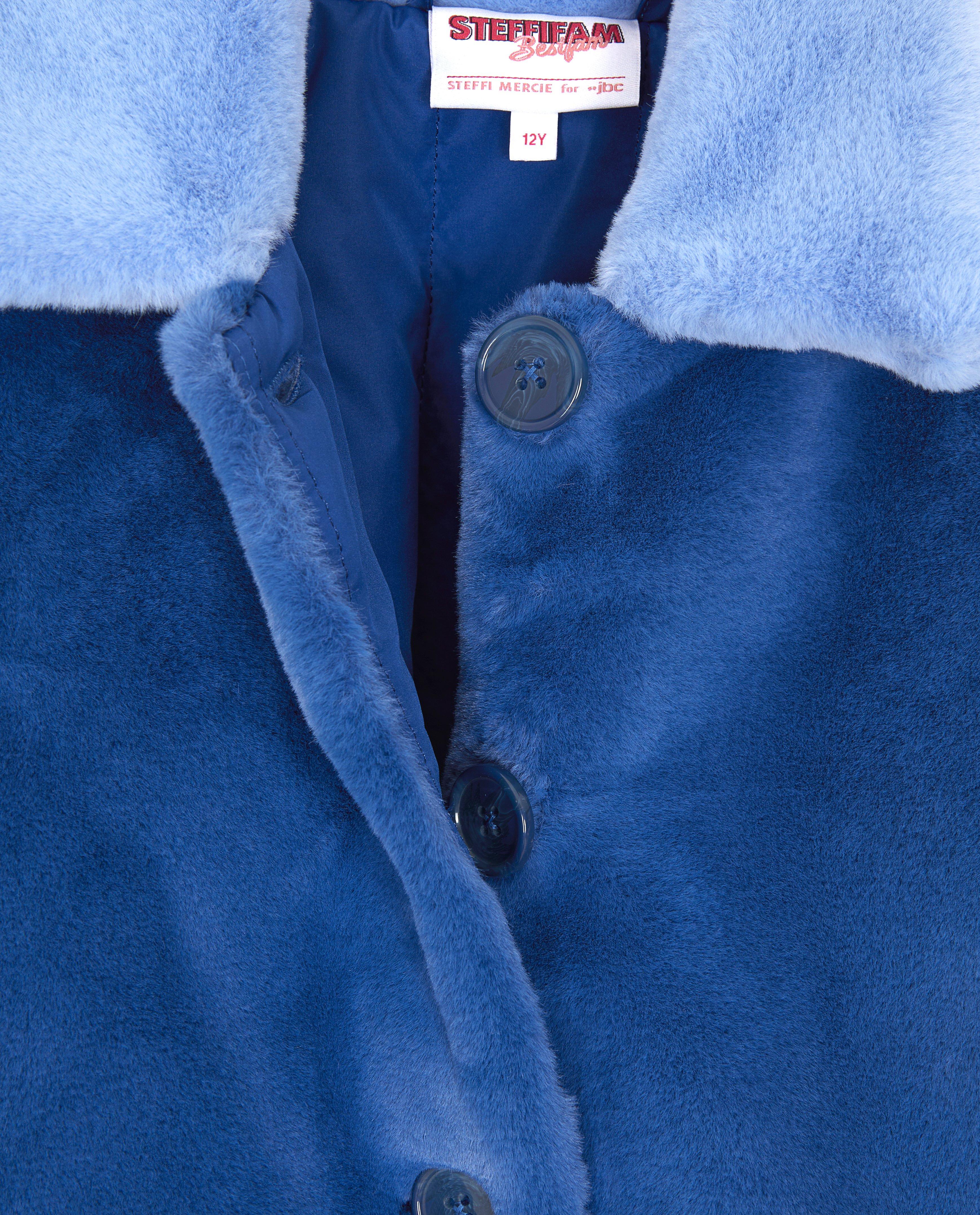 Teddys - Veste bleue en matière douce