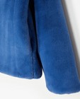 Poncho's en teddy's - Blauwe jas van zachte stof