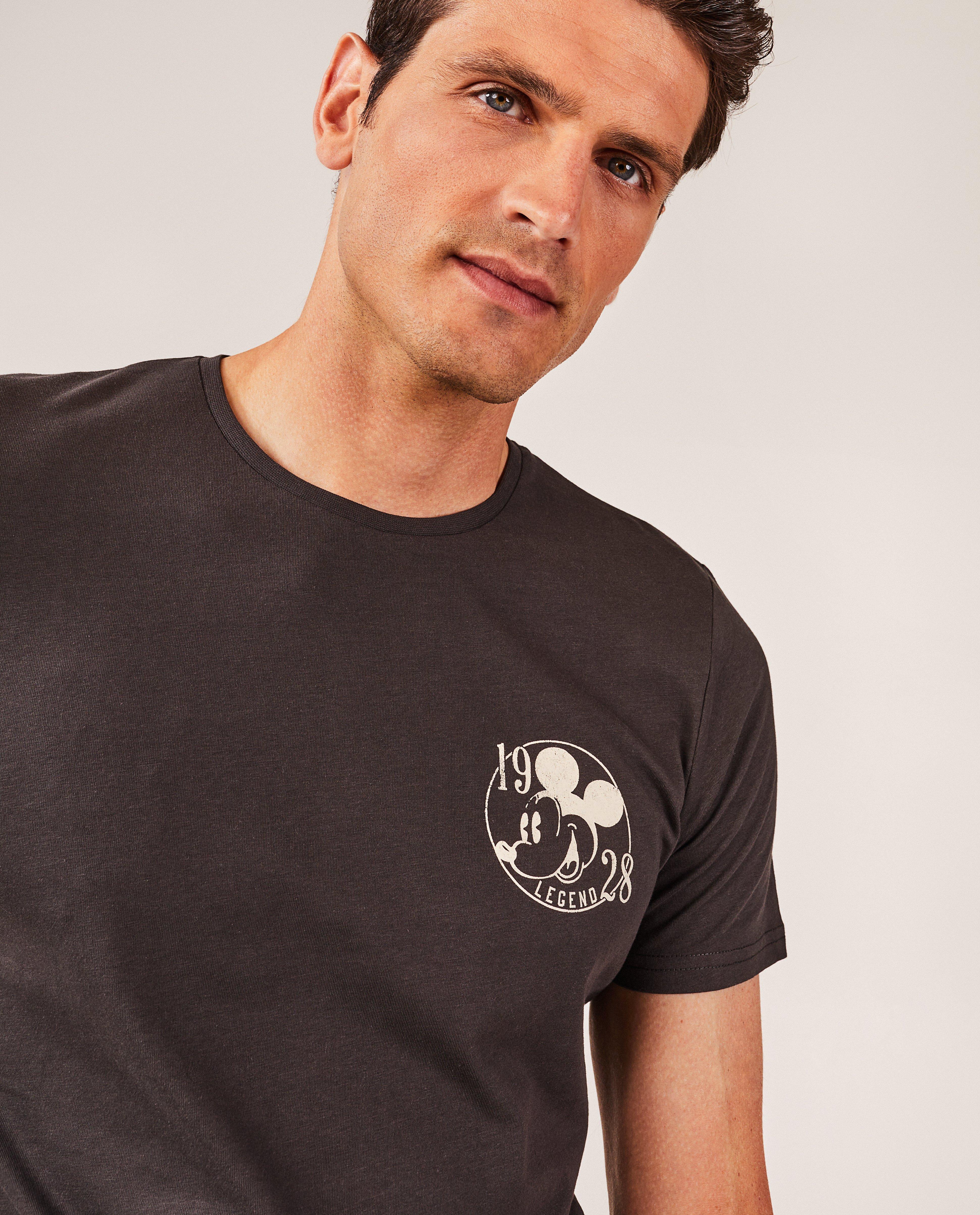 T-shirts - T-shirt met print Mickey, heren