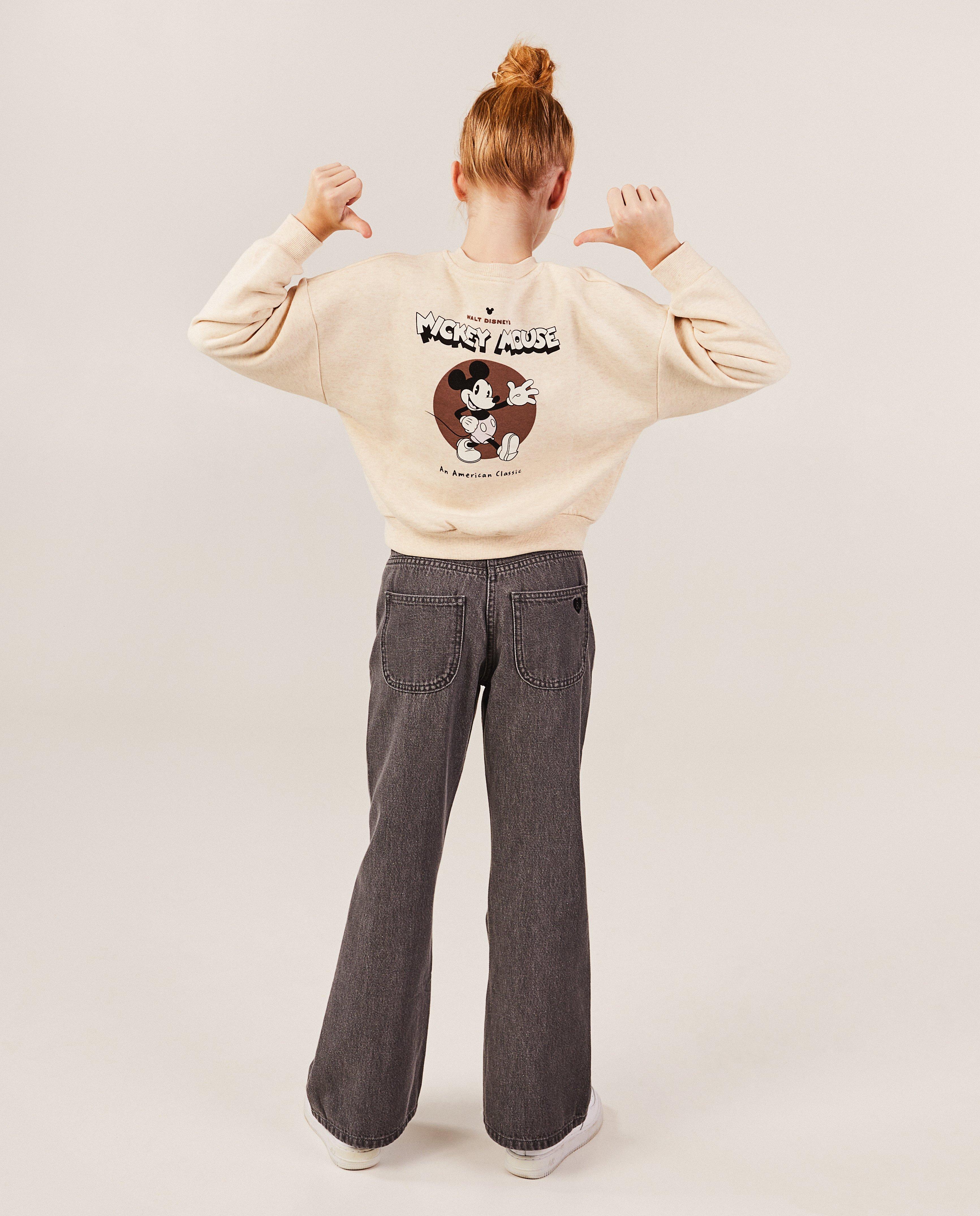 Sweats - Sweat beige à imprimé de Mickey, 7-14 ans