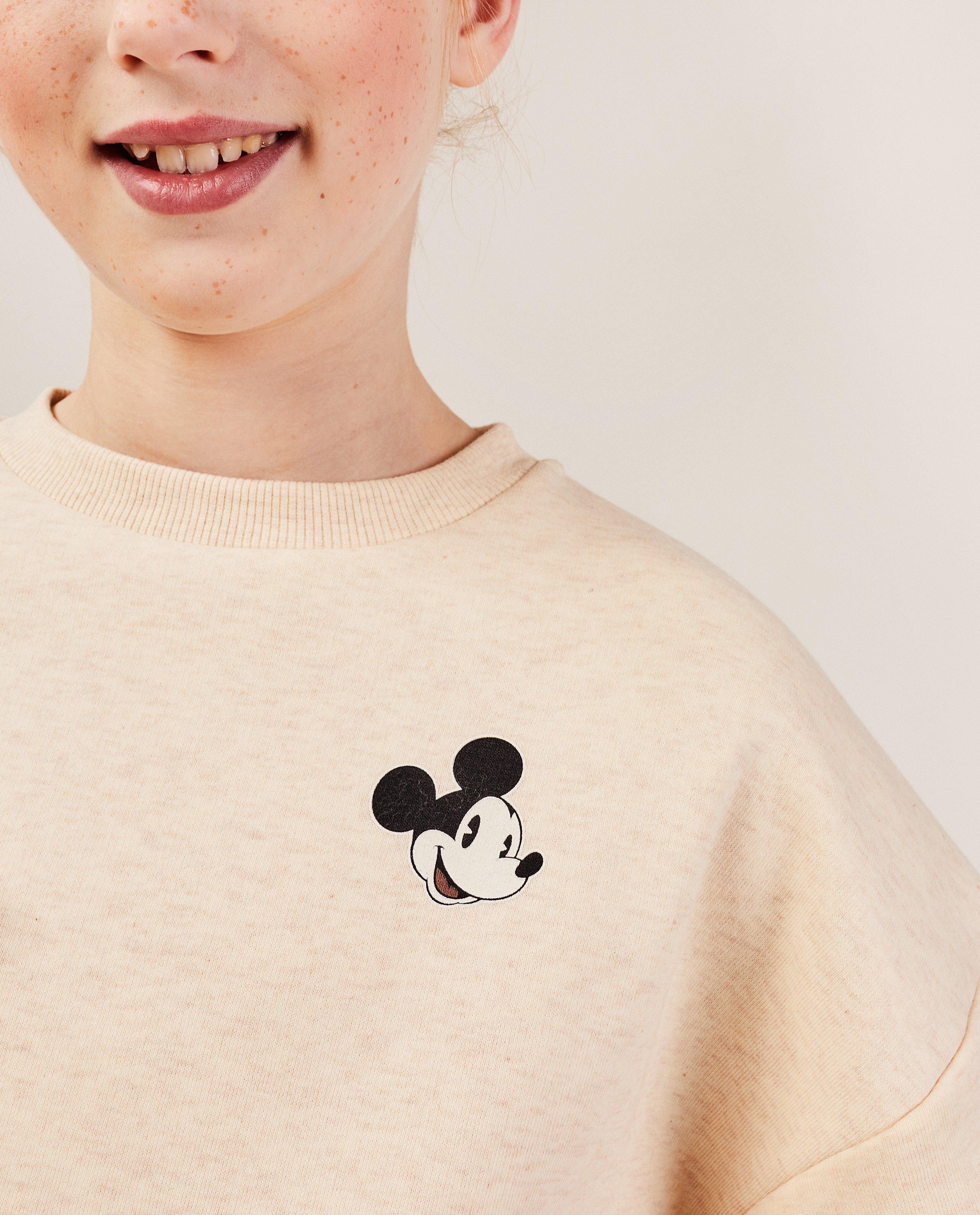 Sweats - Sweat beige à imprimé de Mickey, 7-14 ans