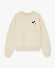 Sweaters - Beige sweater met print Mickey, 7-14 jaar