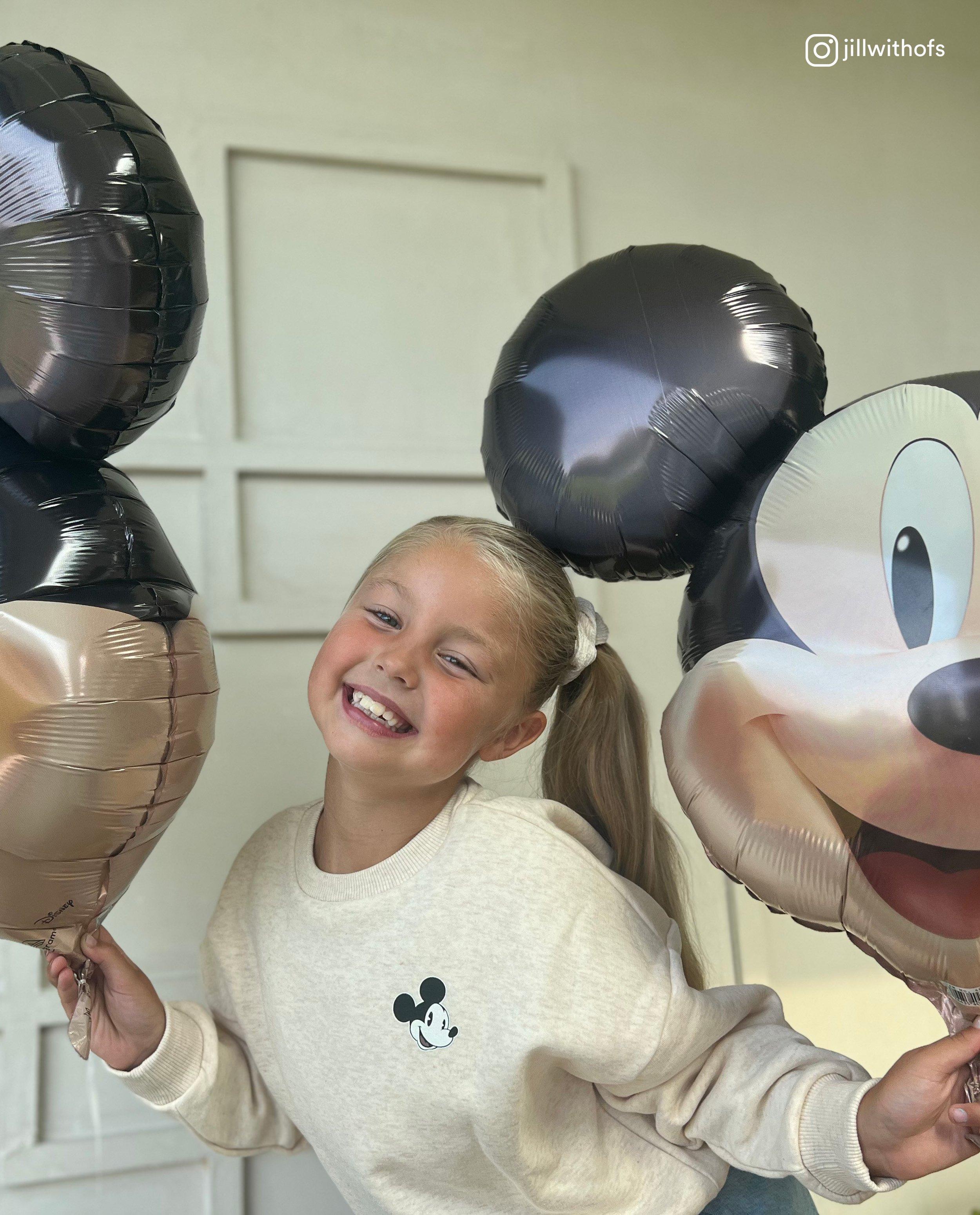 Sweats - Sweat beige à imprimé de Mickey, 7-14 ans