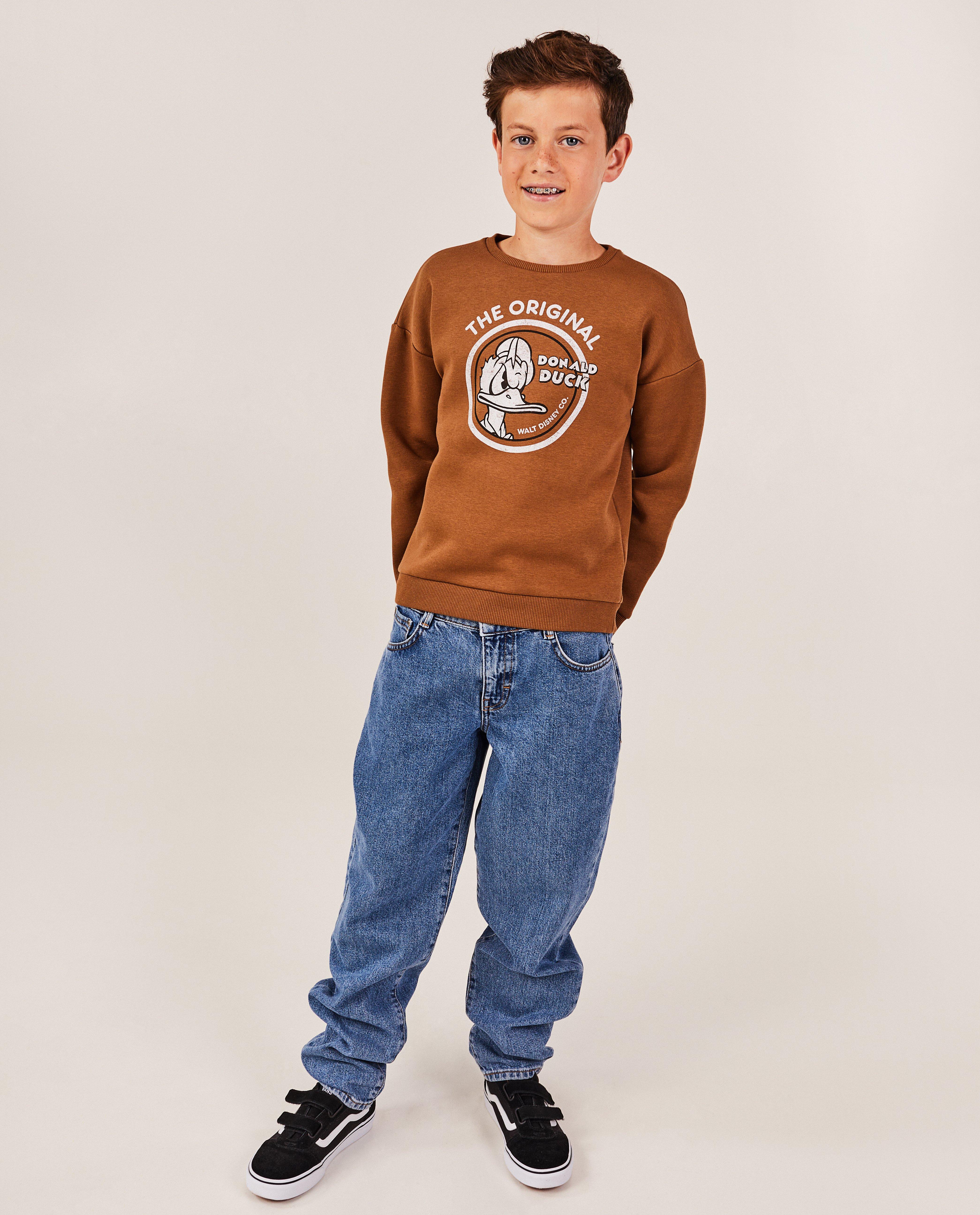 Sweat brun avec un imprimé de Donald Duck, 7-14 ans - null - Familystories