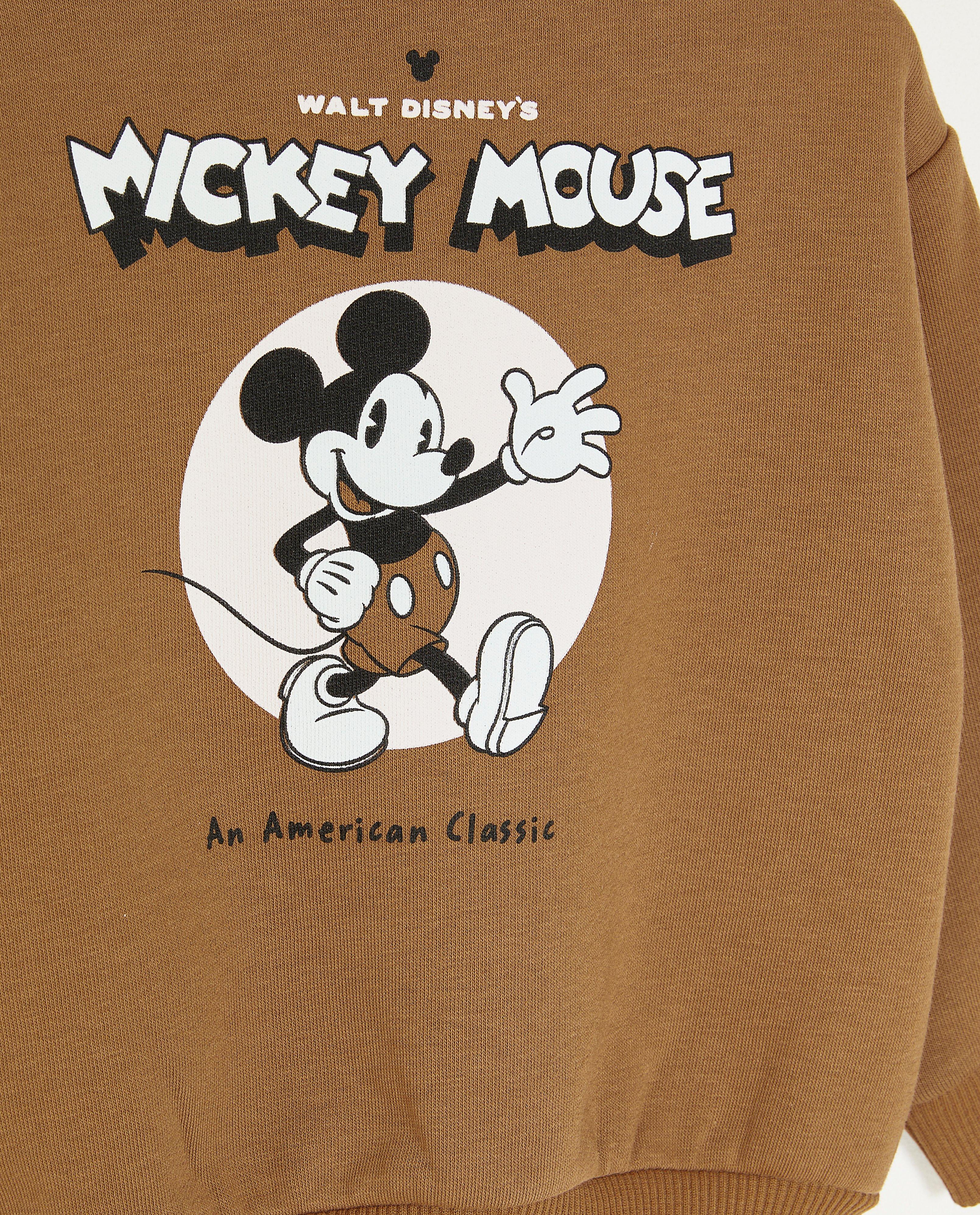 Sweats - Sweat brun à imprimé Mickey, bébé