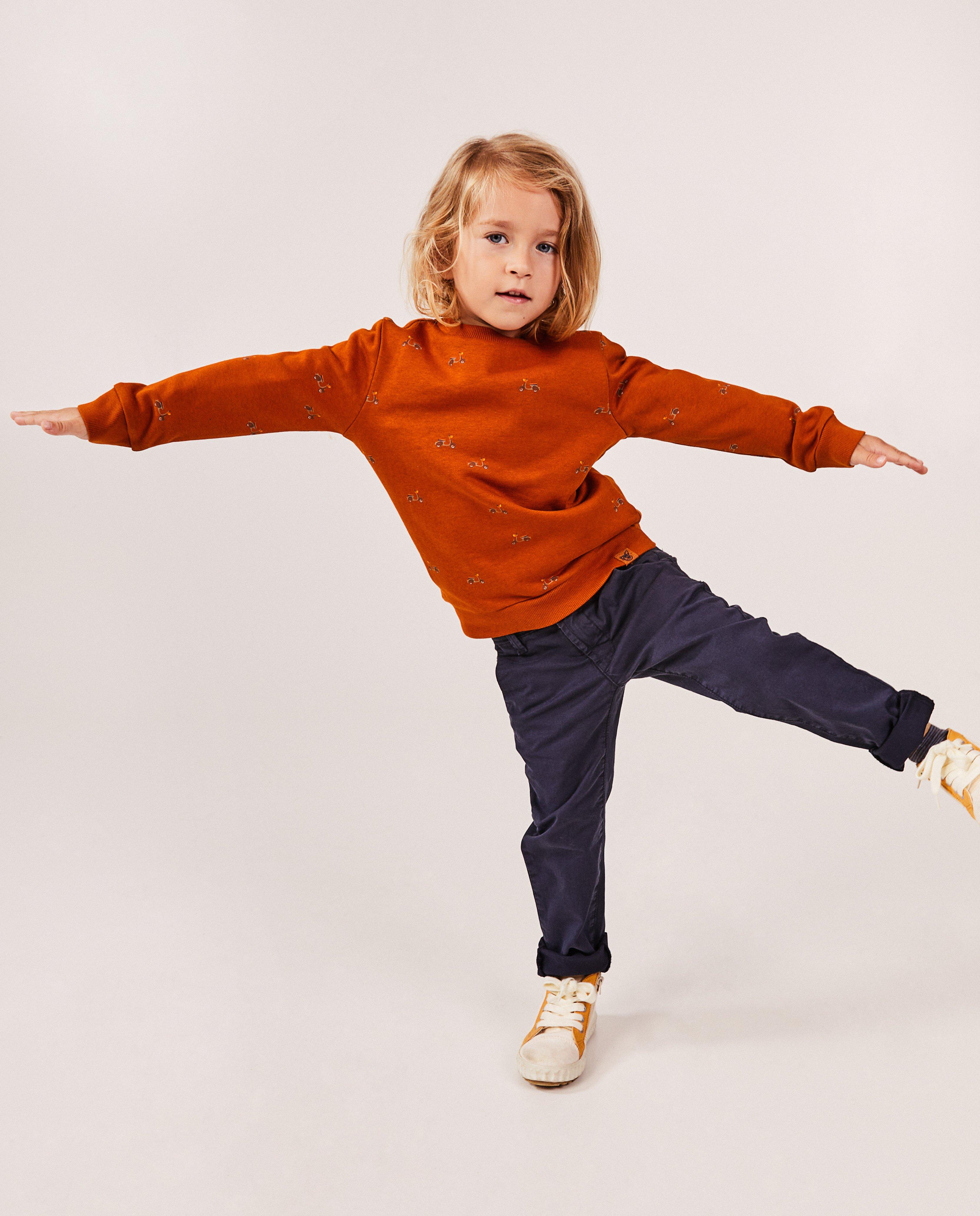 Bruine sweater met print - null - Samson