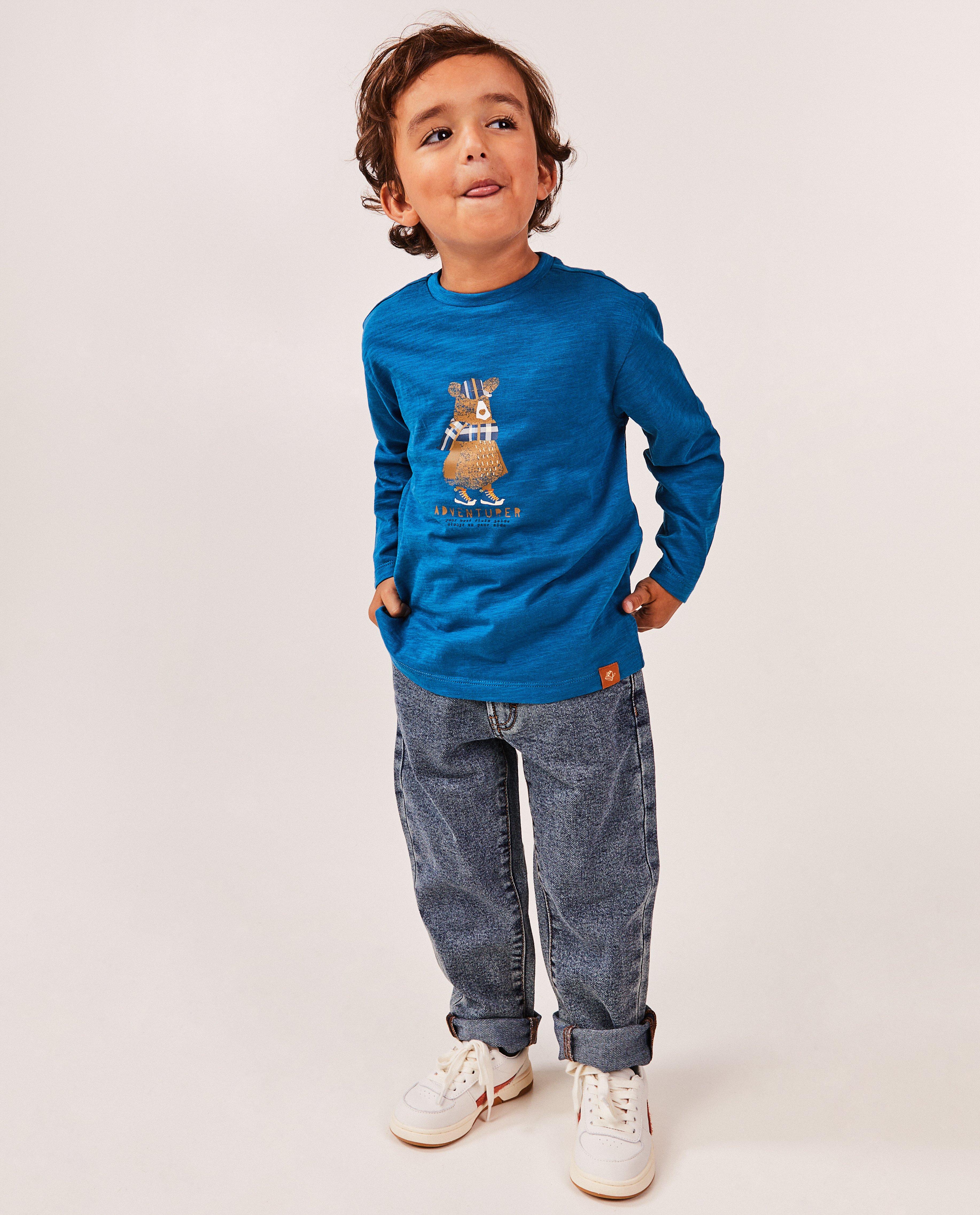 T-shirt à manches longues avec un imprimé à oursons - null - Vic le Viking