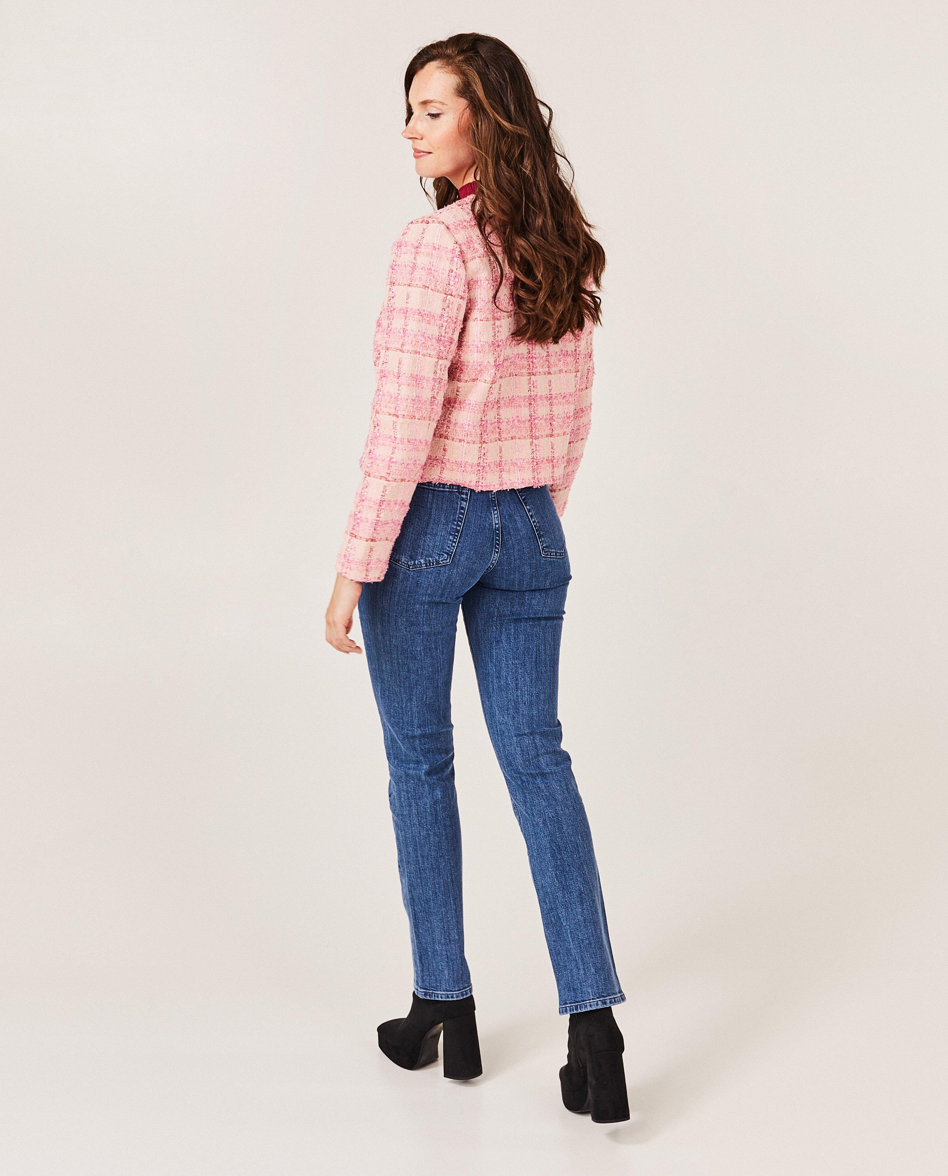 Blazers - Roze vest met structuur