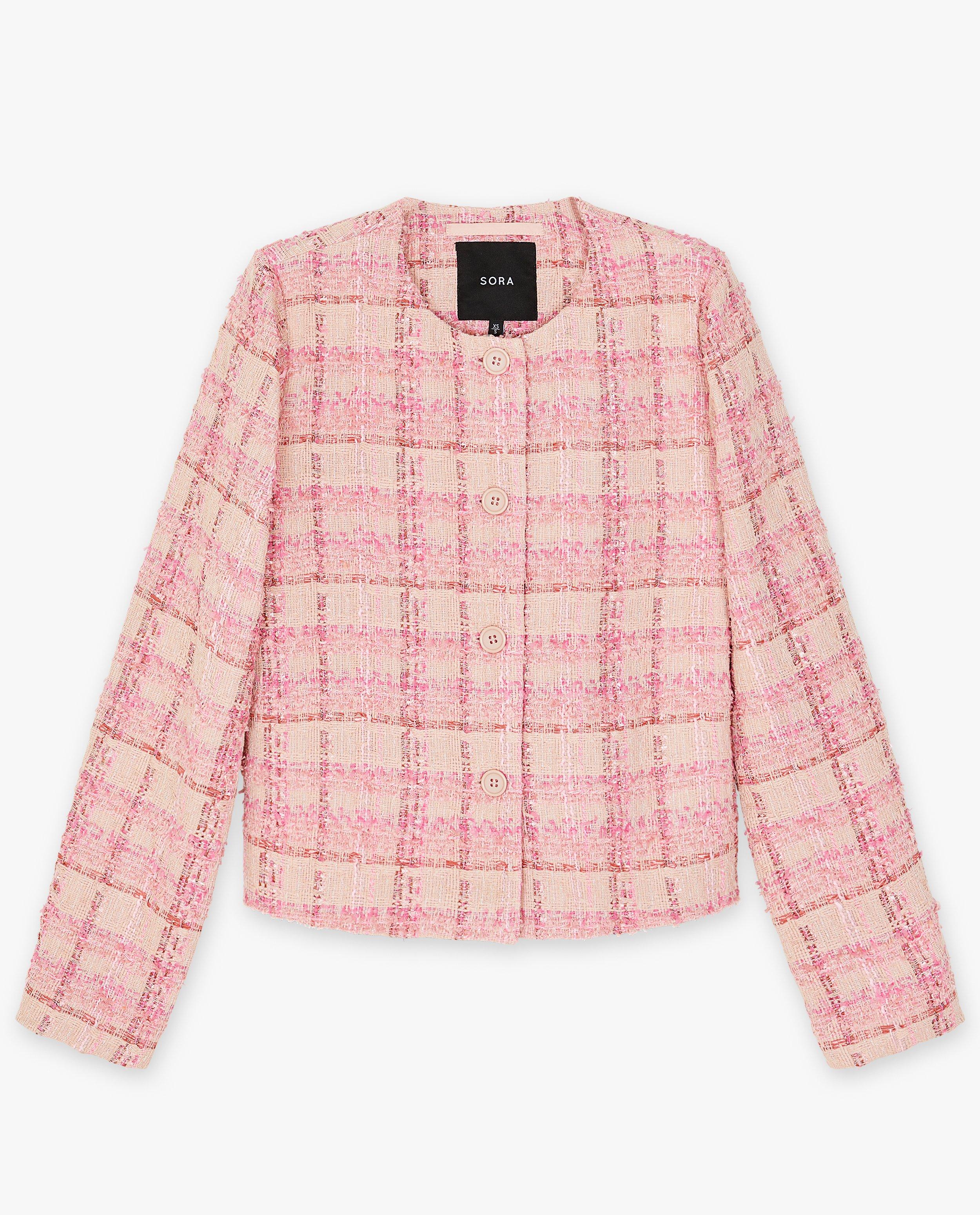 Gilet rose structuré - Détails du produit - rose clair - image numéro 7