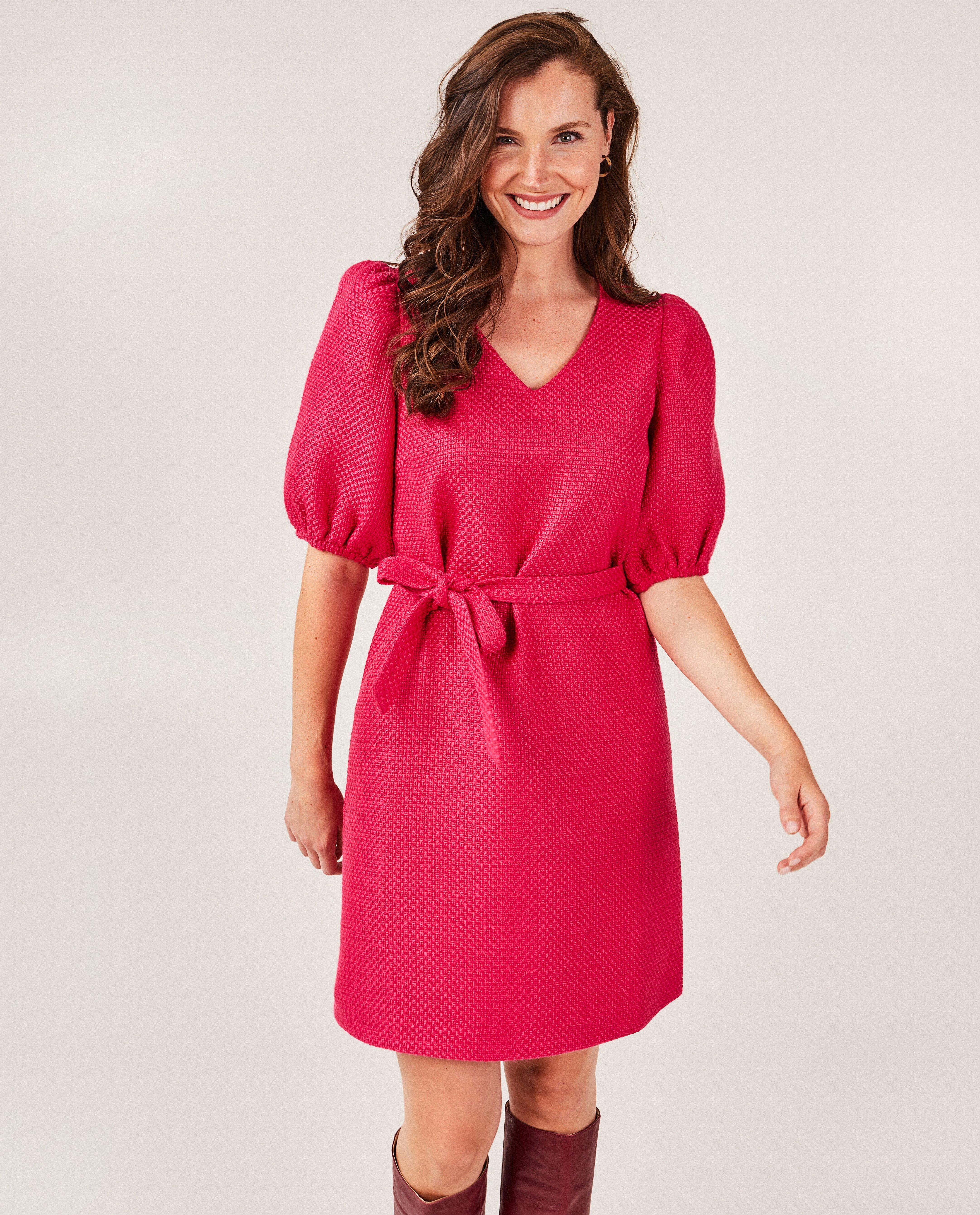 Robes - Robe rose structurée