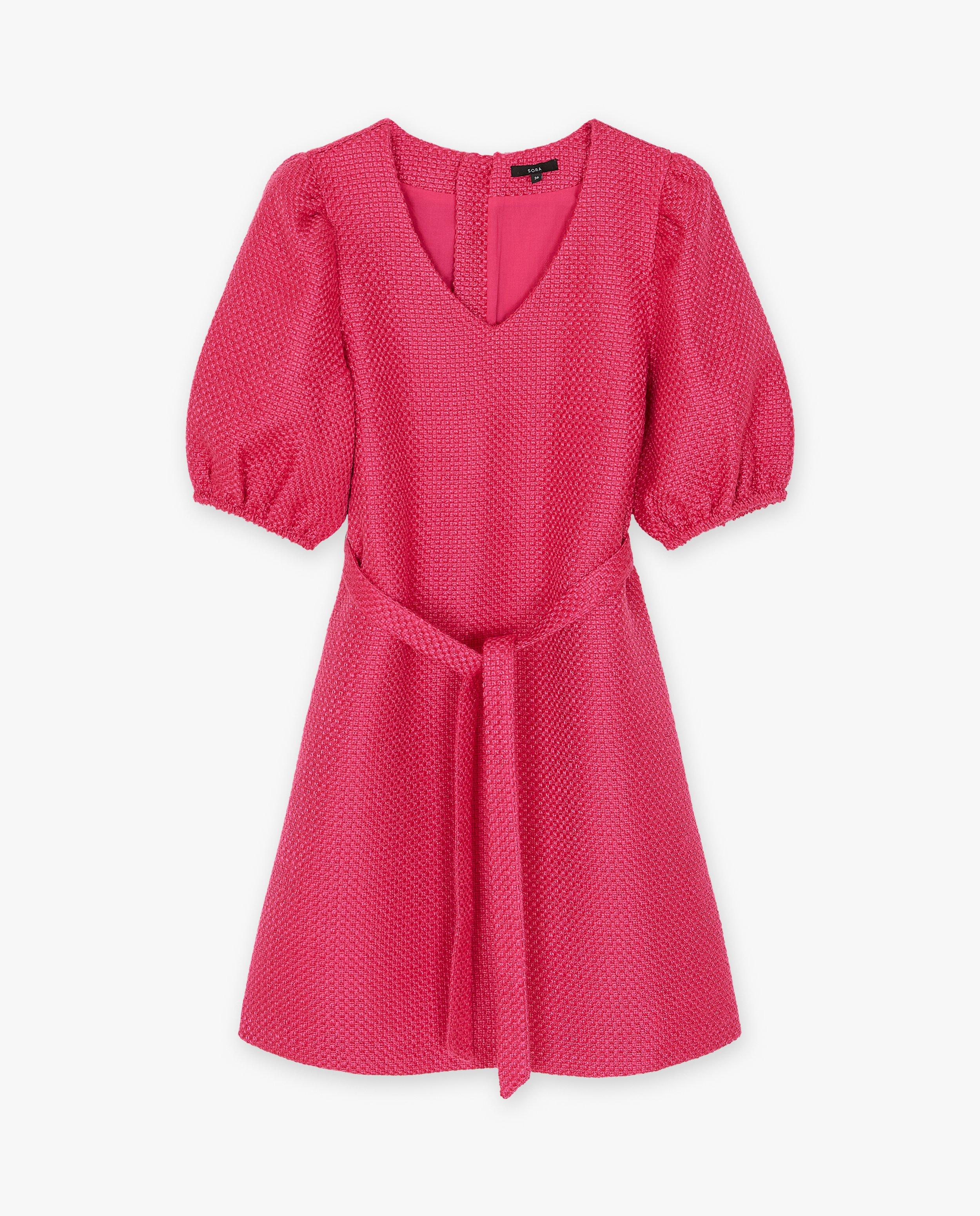 Robes - Robe rose structurée