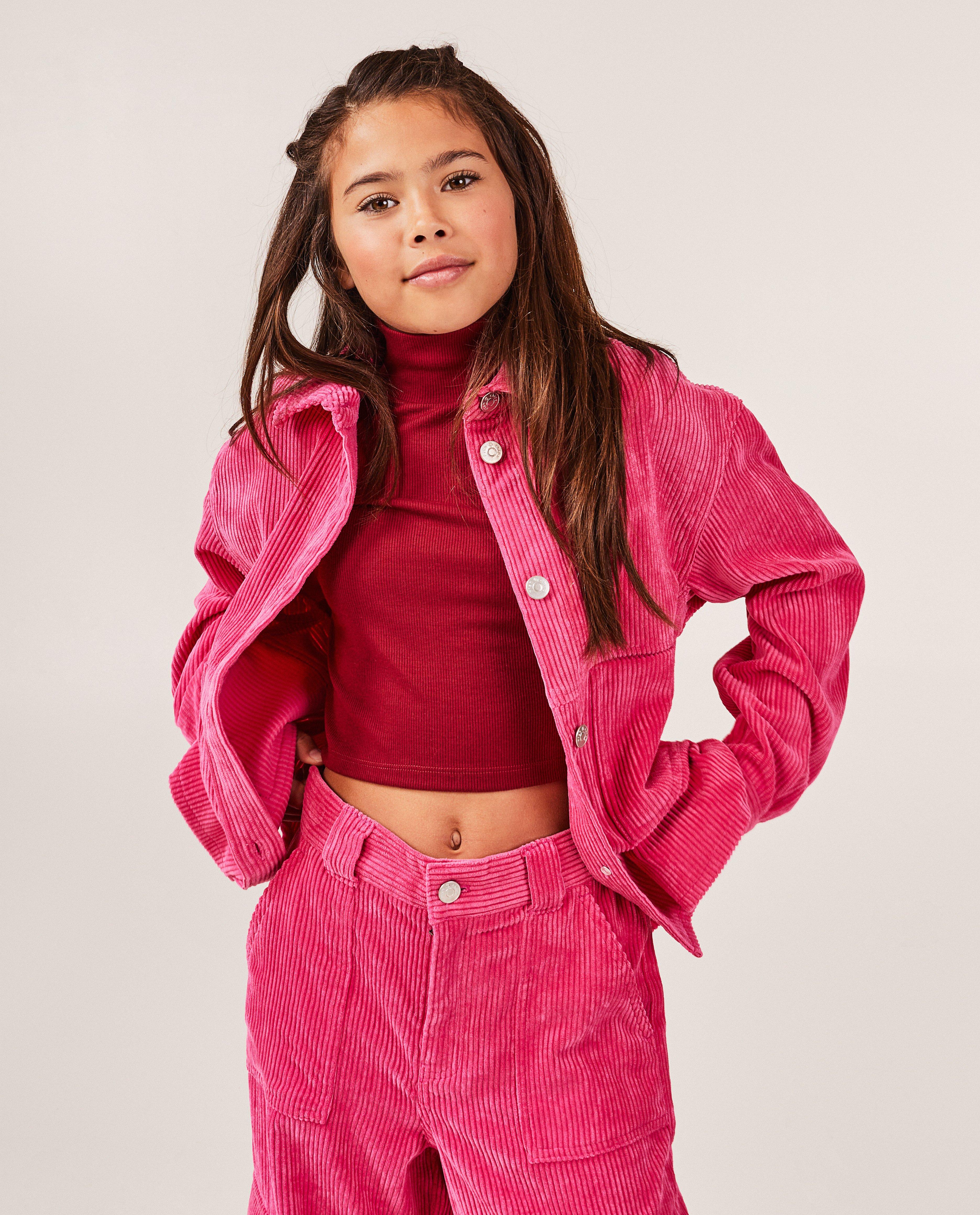 Hemden - Roze vest van ribfluweel