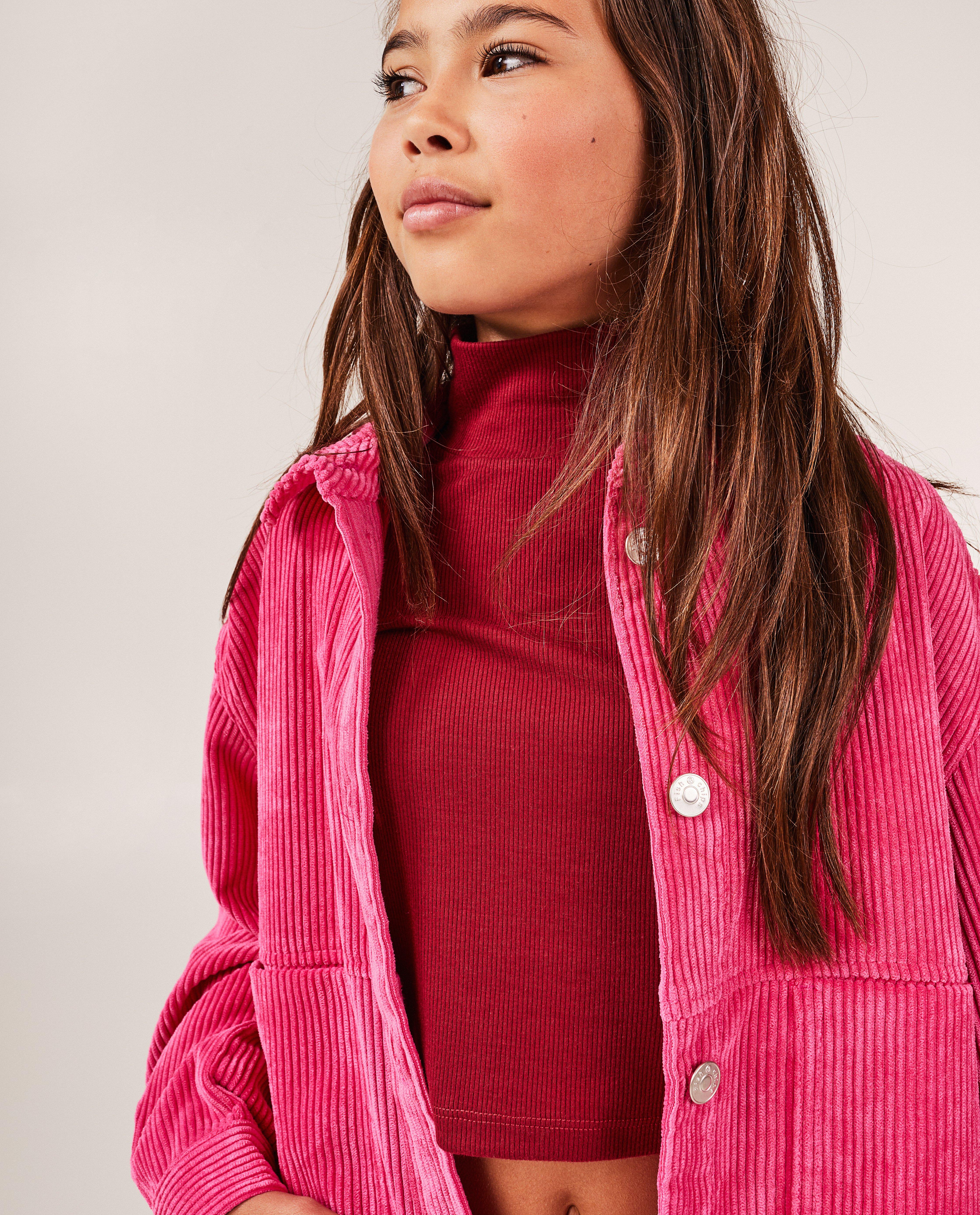 Hemden - Roze vest van ribfluweel