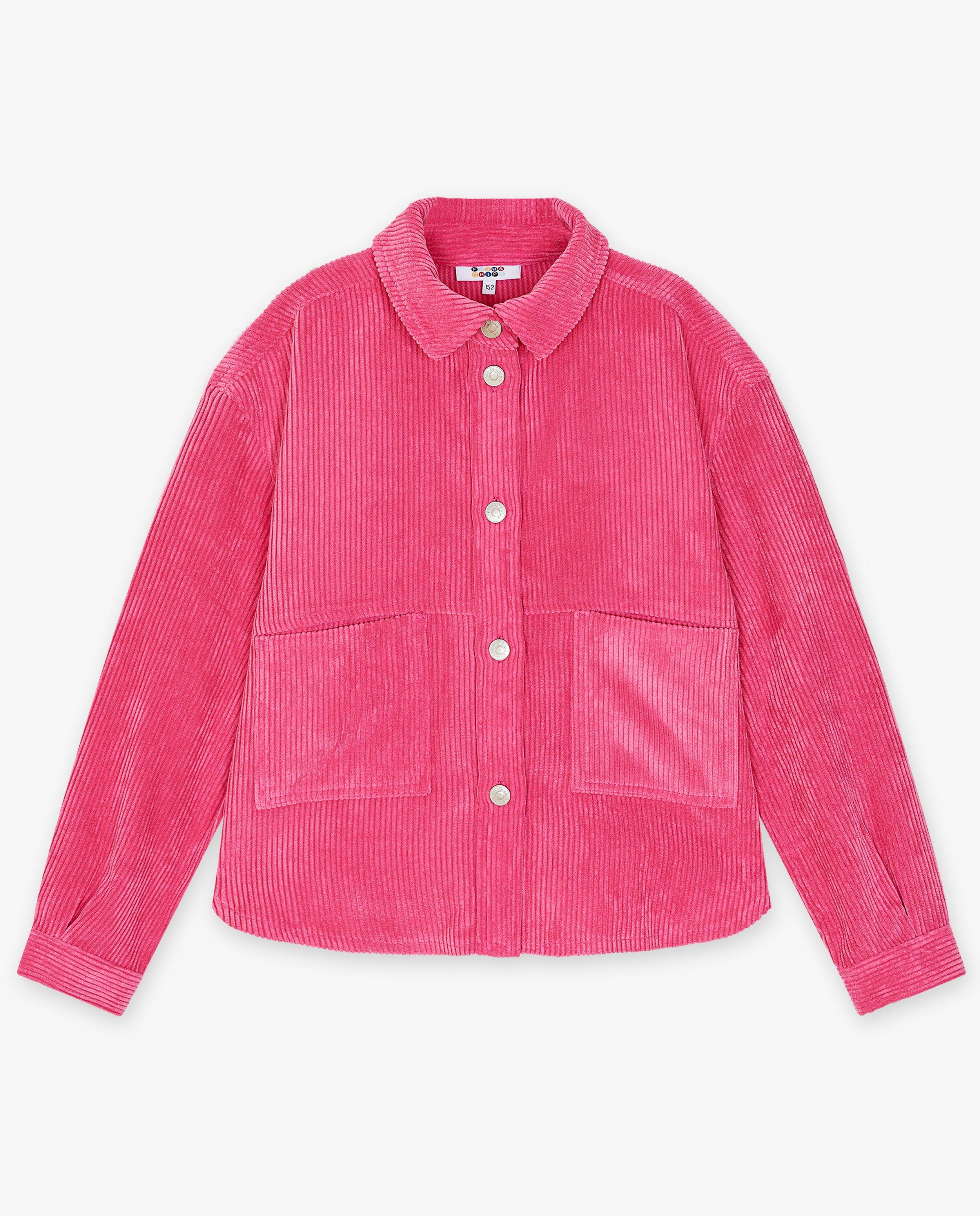 Hemden - Roze vest van ribfluweel