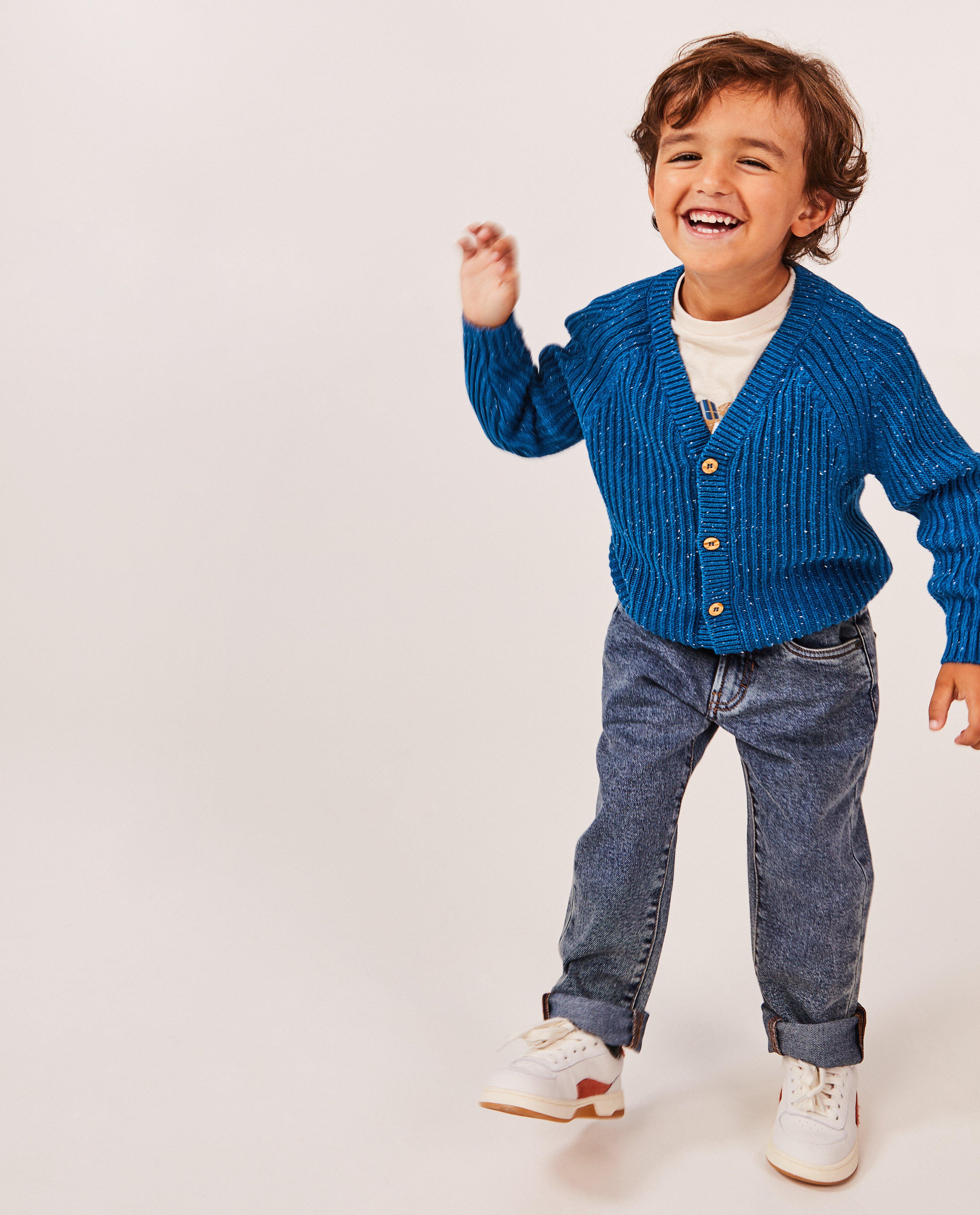 Gebreide cardigan met spikkels - null - Wickie