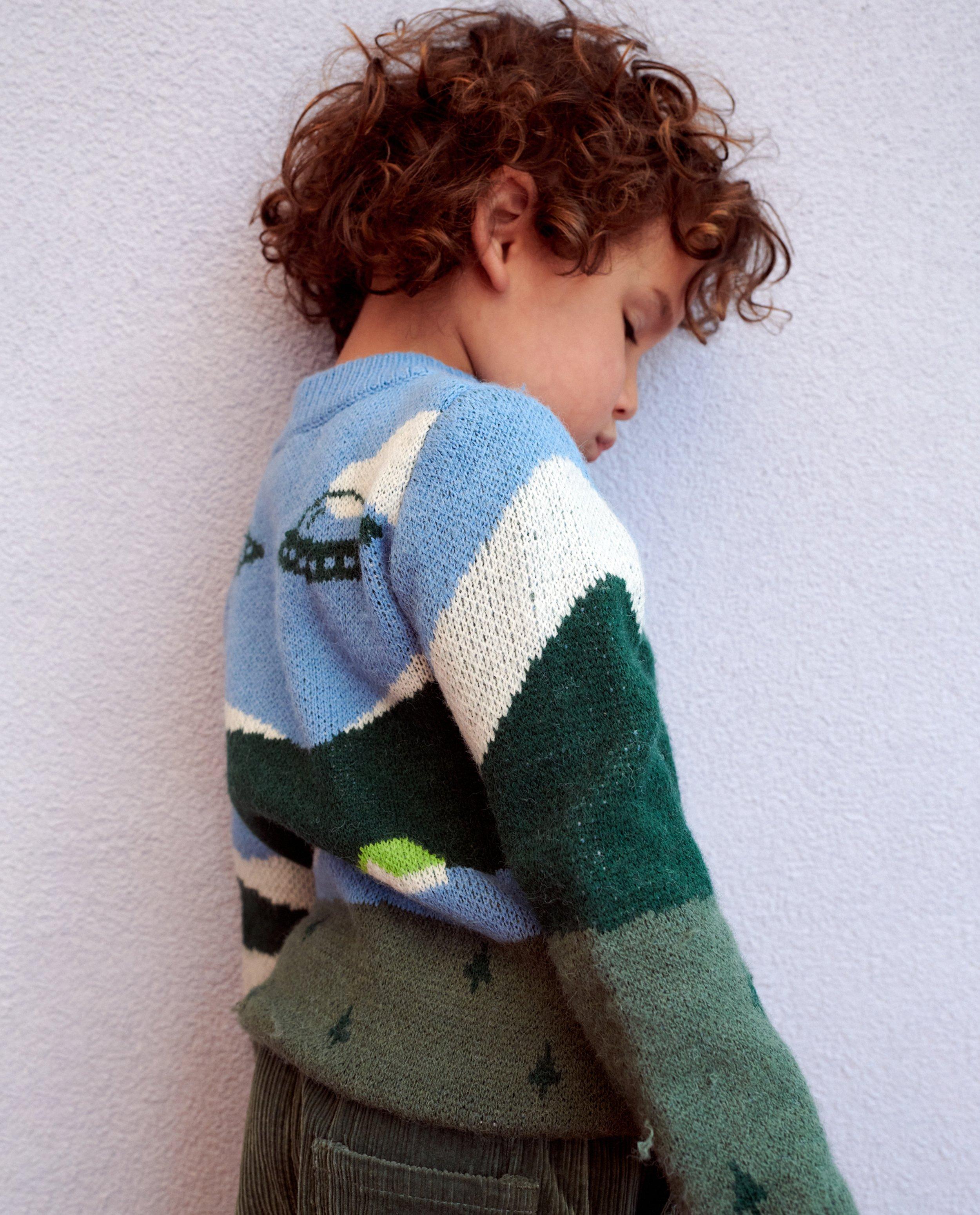 Pull avec motif paysager - null - Fred + Ginger