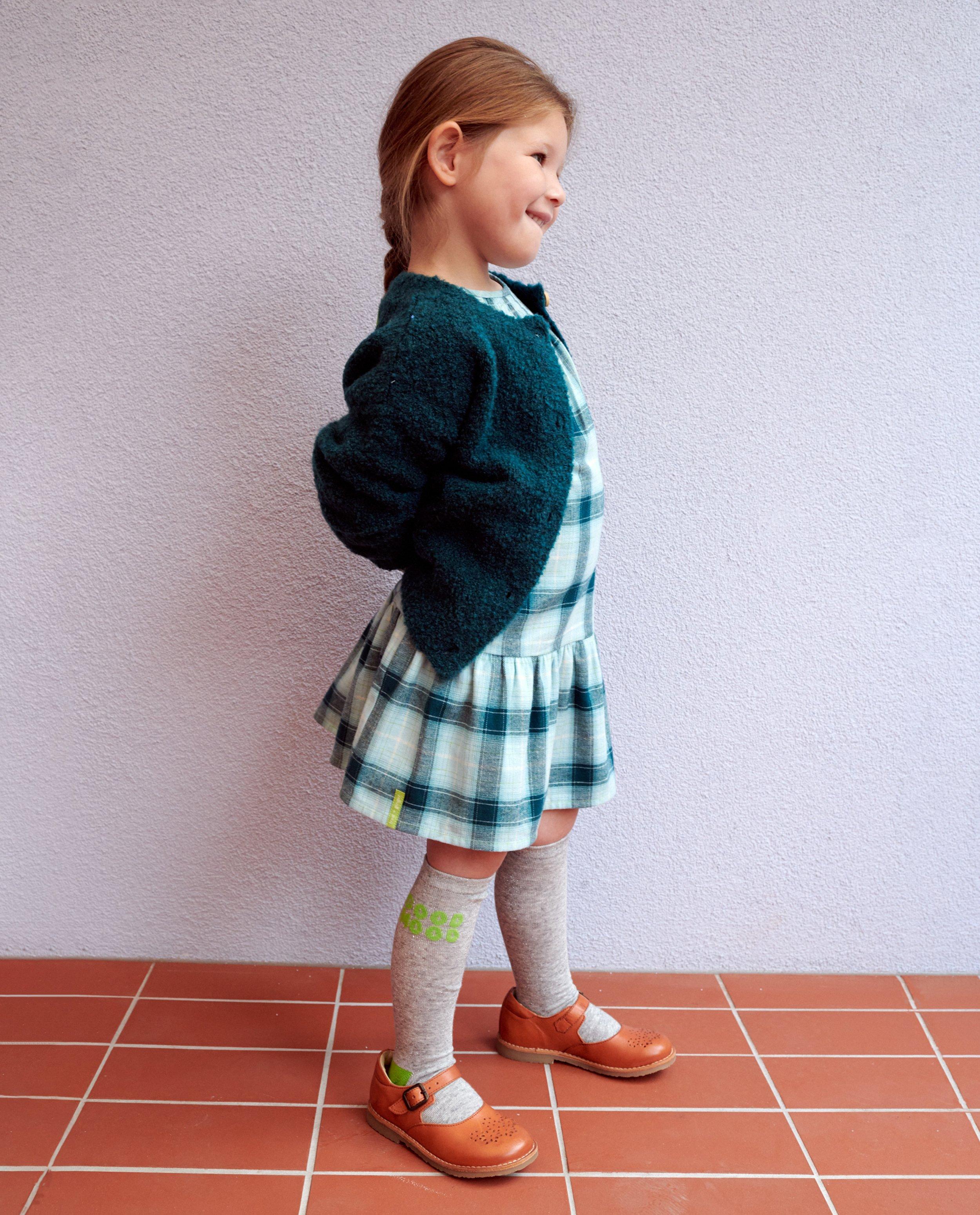 Donkergroene cardigan van bouclé - null - Fred + Ginger