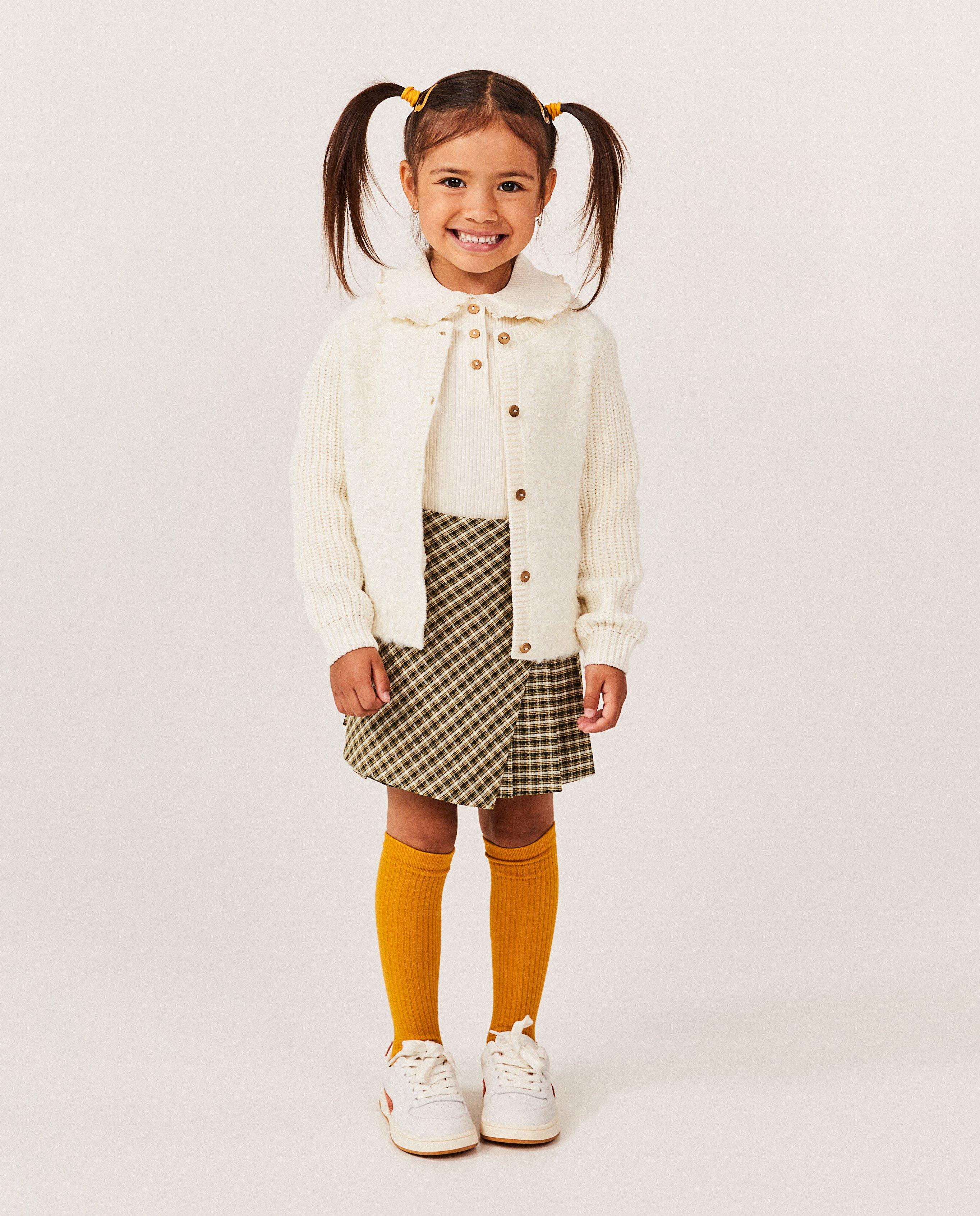Cardigan met gebreide mouwen - null - Samson