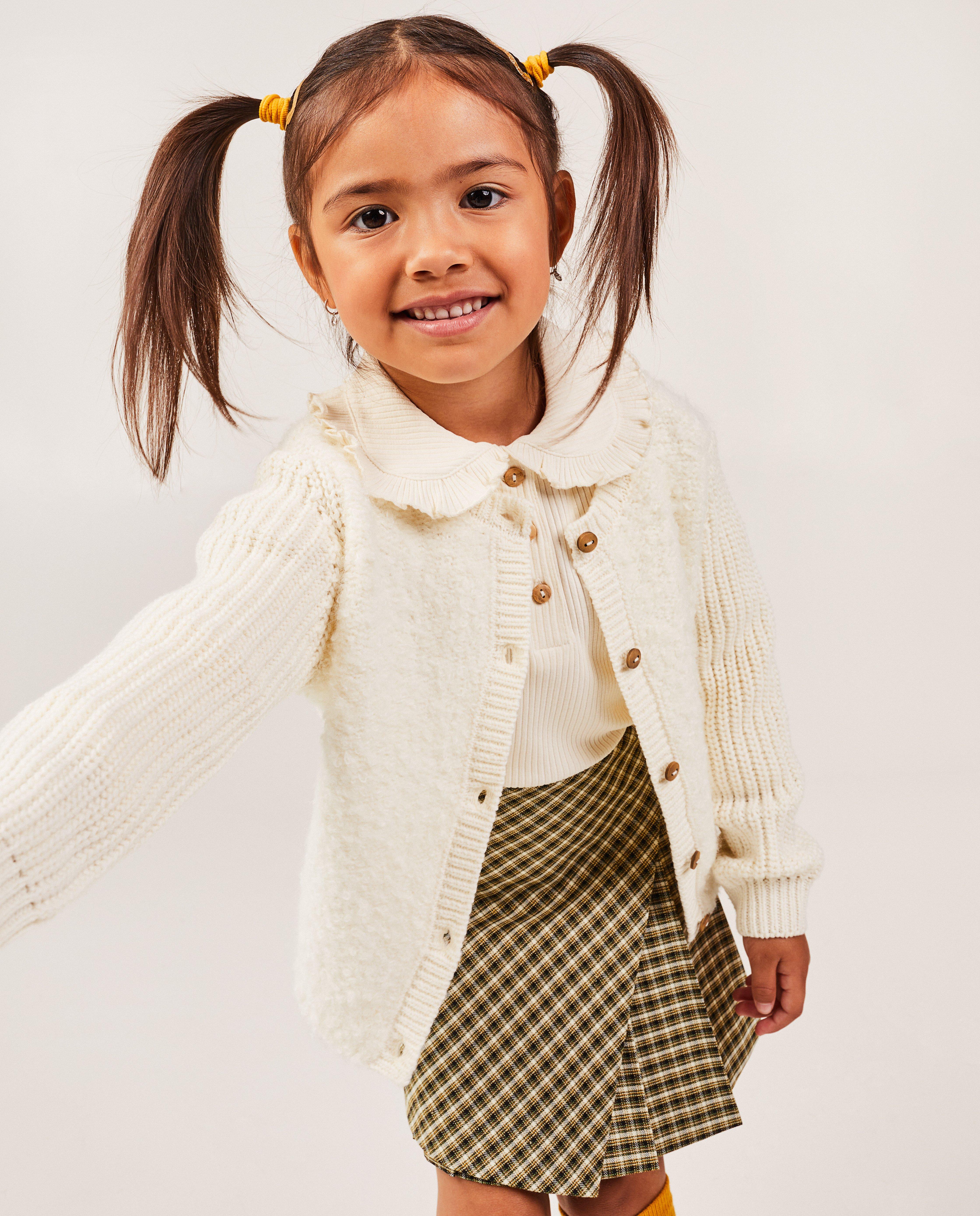 Cardigan - Cardigan met gebreide mouwen