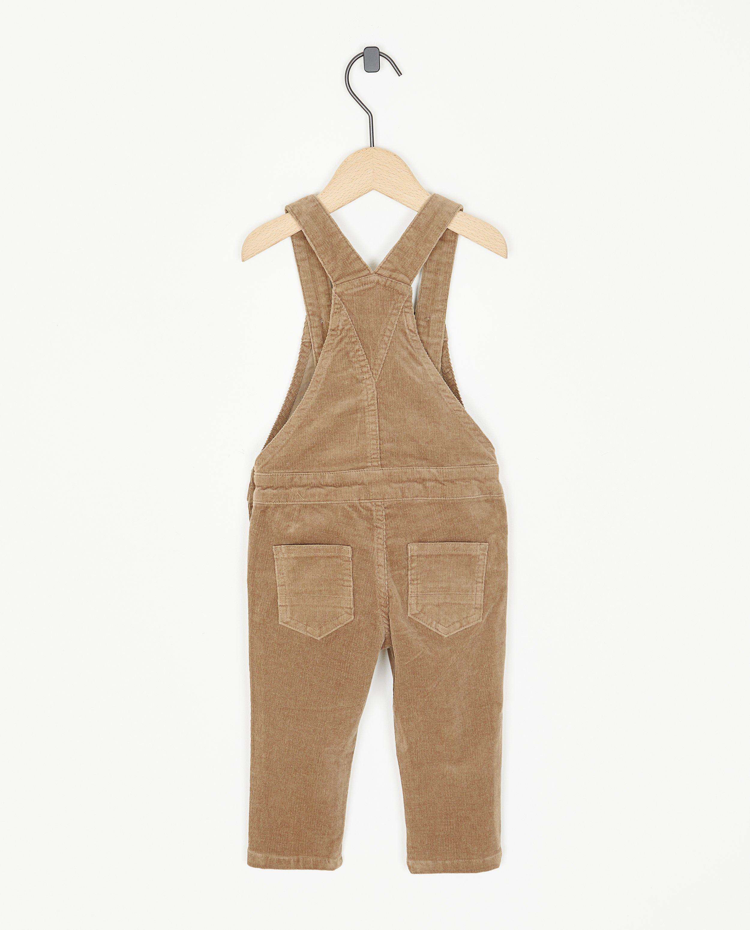 Bruine salopette met rib - Product Detail - bruin - afbeelding nummer 2