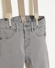 Jeans - Grijze jeans met afneembare bretellen