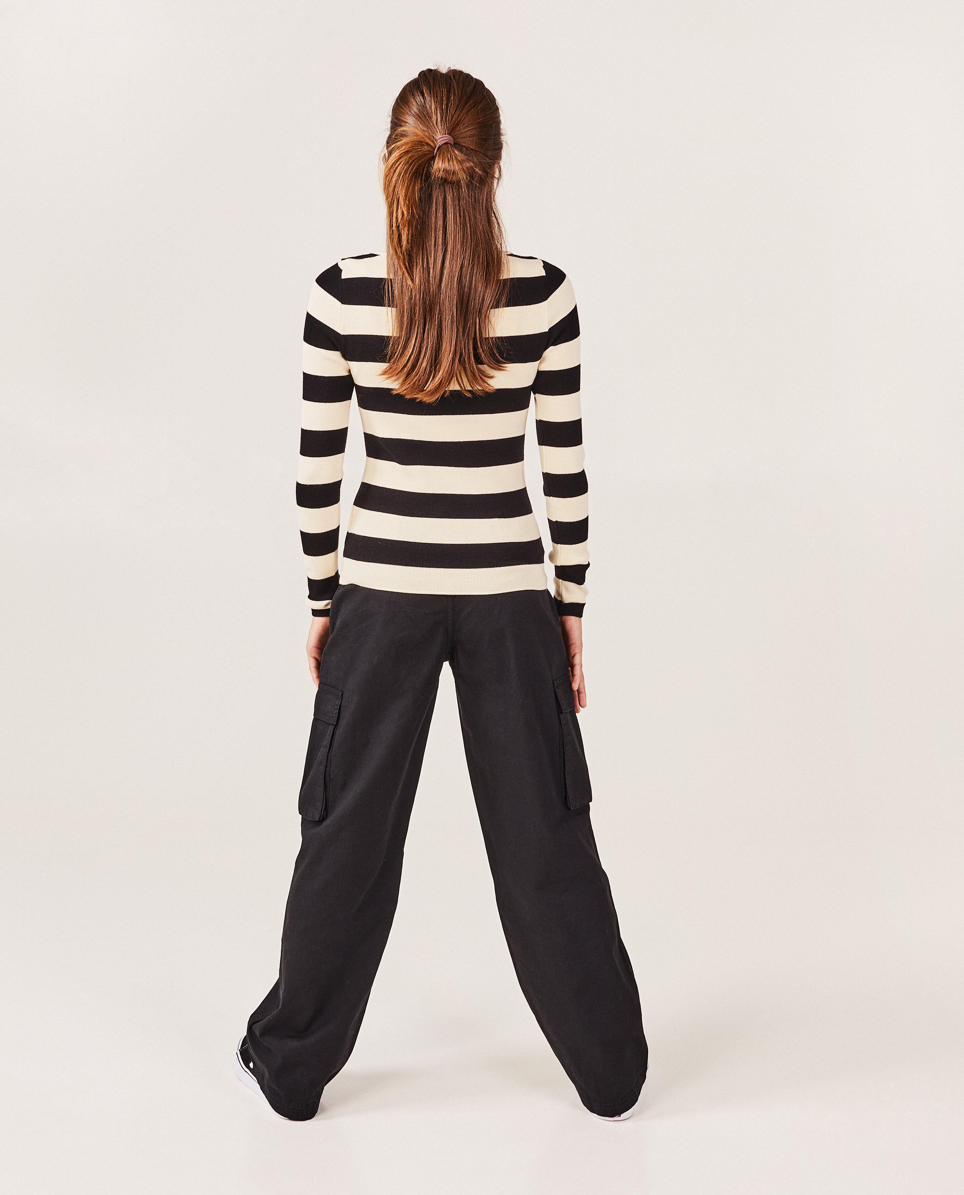 Broeken - Zwarte broek, cargo fit