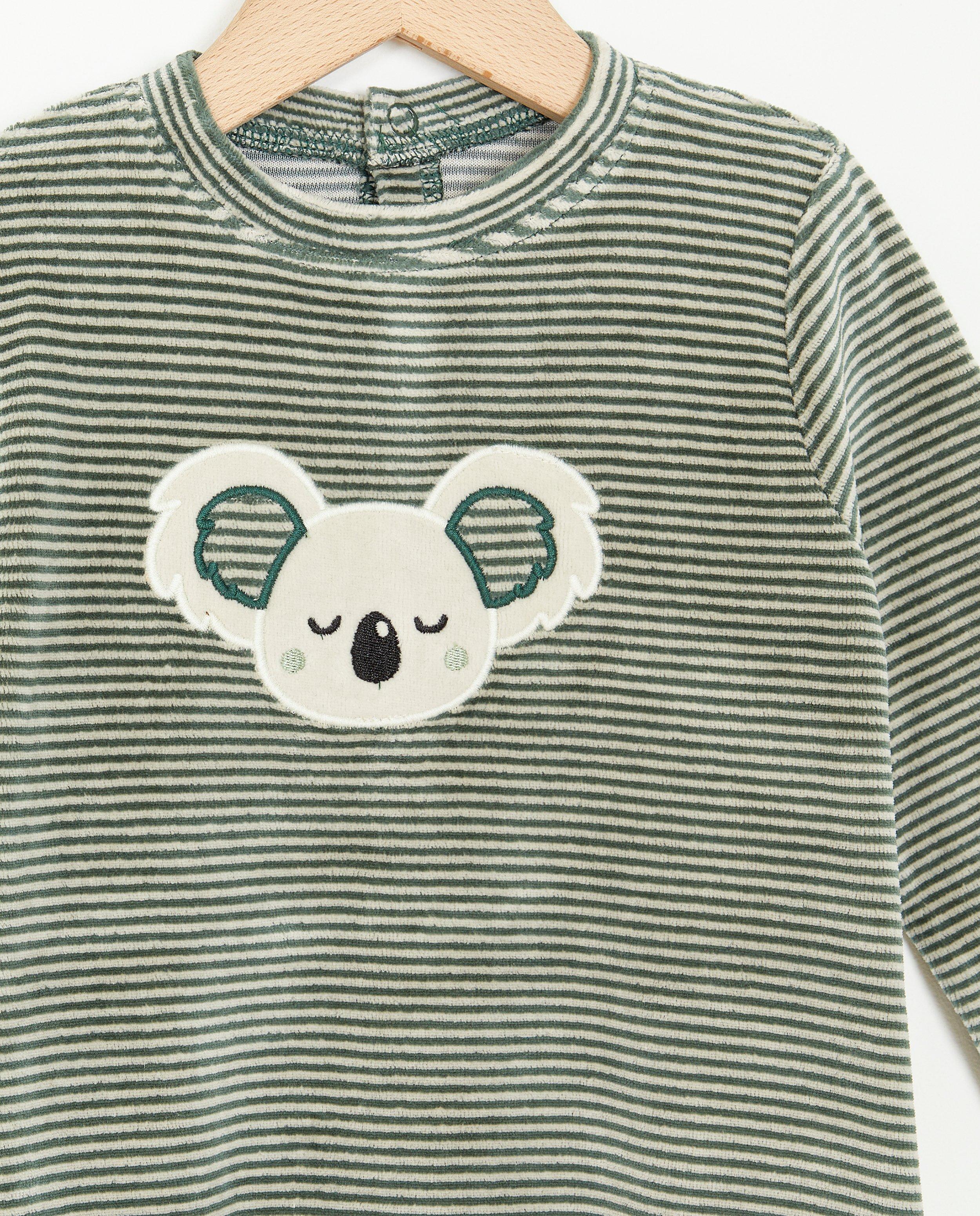 Pyjamas - Combinaison rayée à imprimé à koalas