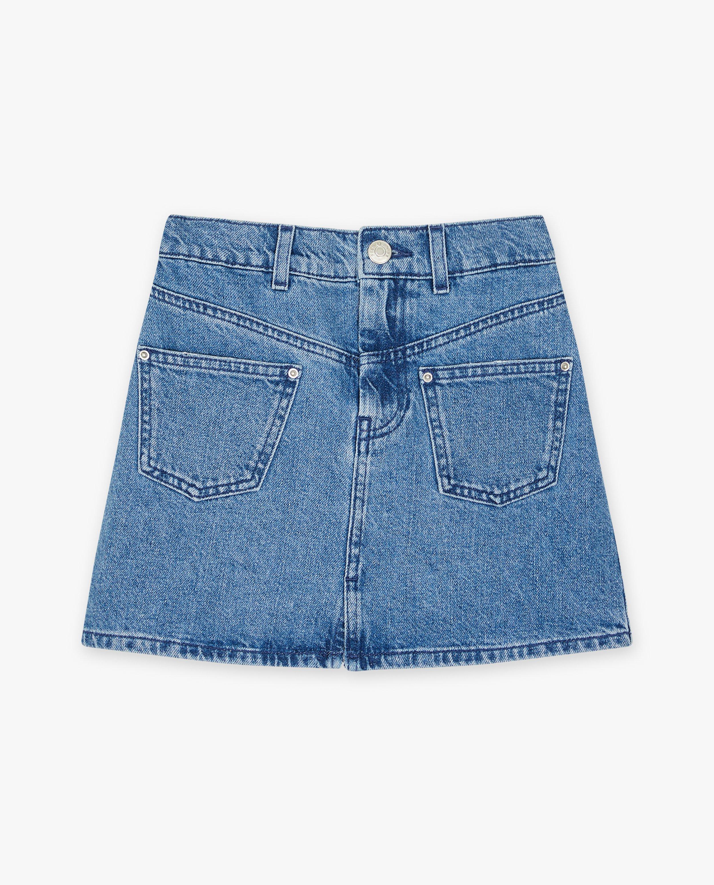 Jupes - Jupe en jeans à poches appliquées