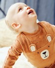 Fluwelen pyjama met berenprint - null - Cuddles and Smiles
