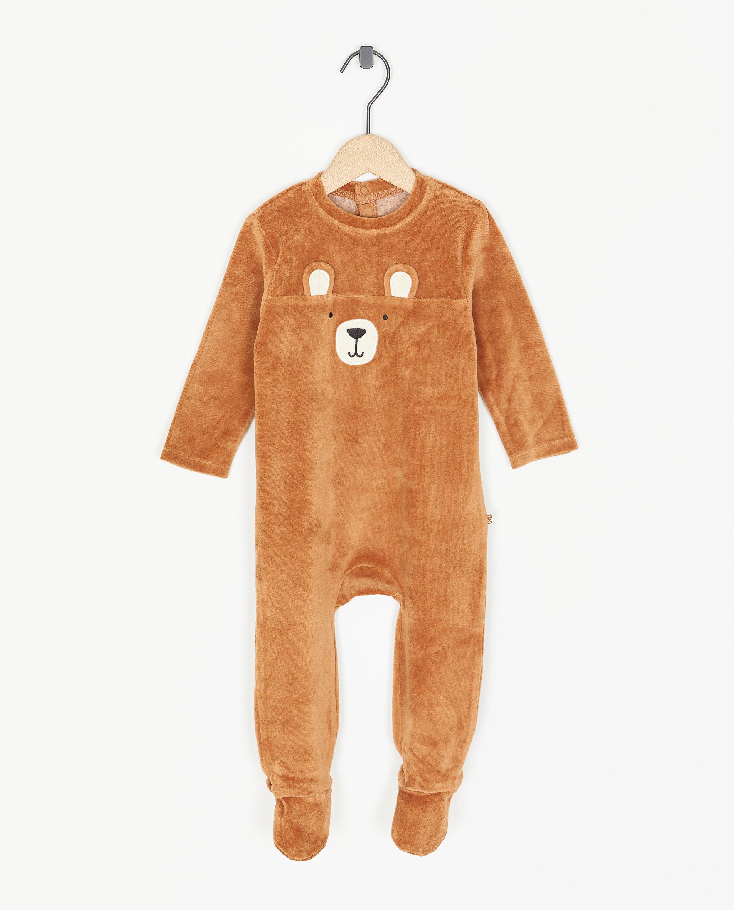 Pyjamas - Combinaison brune à imprimé d’ours
