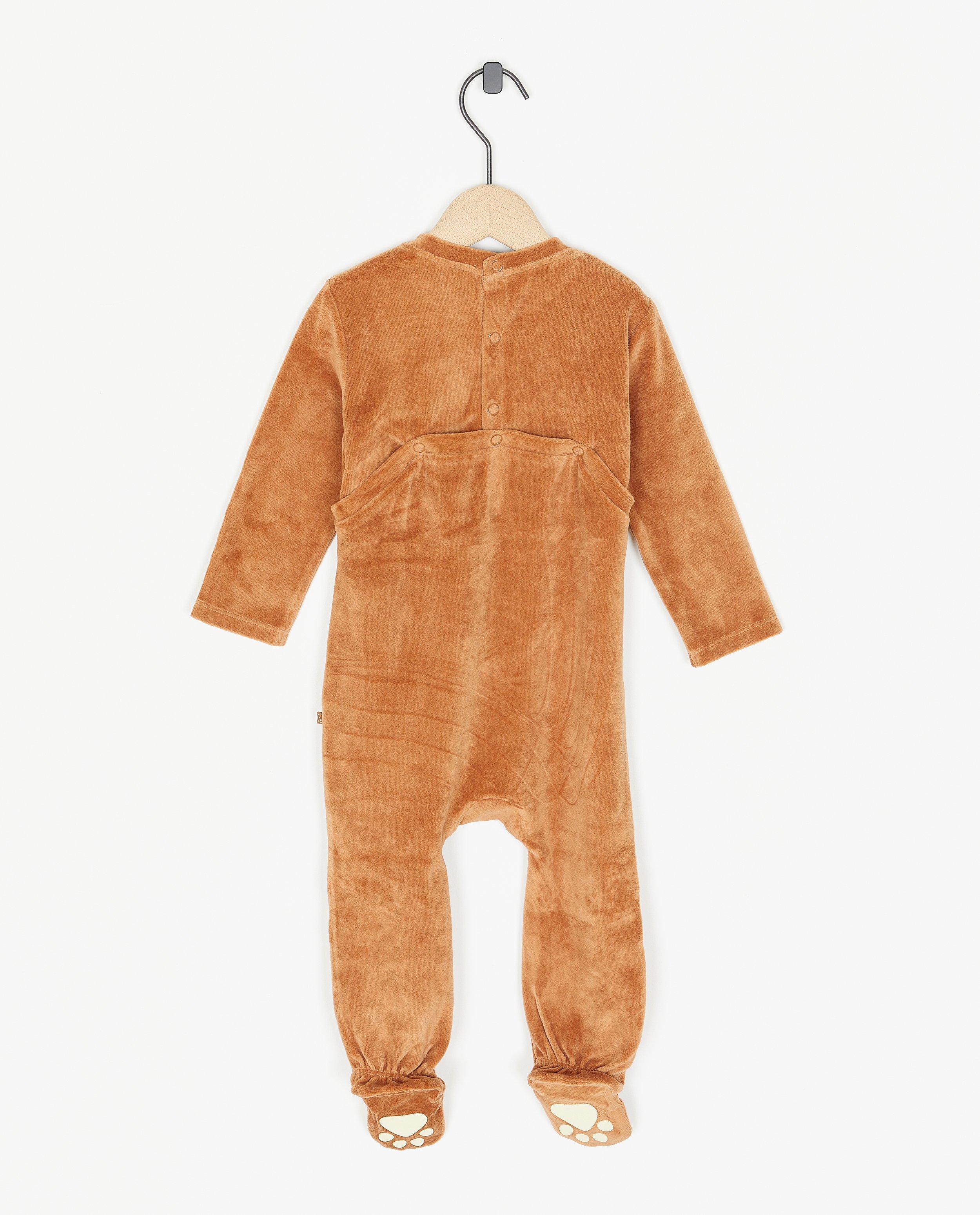 Pyjamas - Combinaison brune à imprimé d’ours
