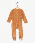 Nachtkleding - Fluwelen pyjama met berenprint
