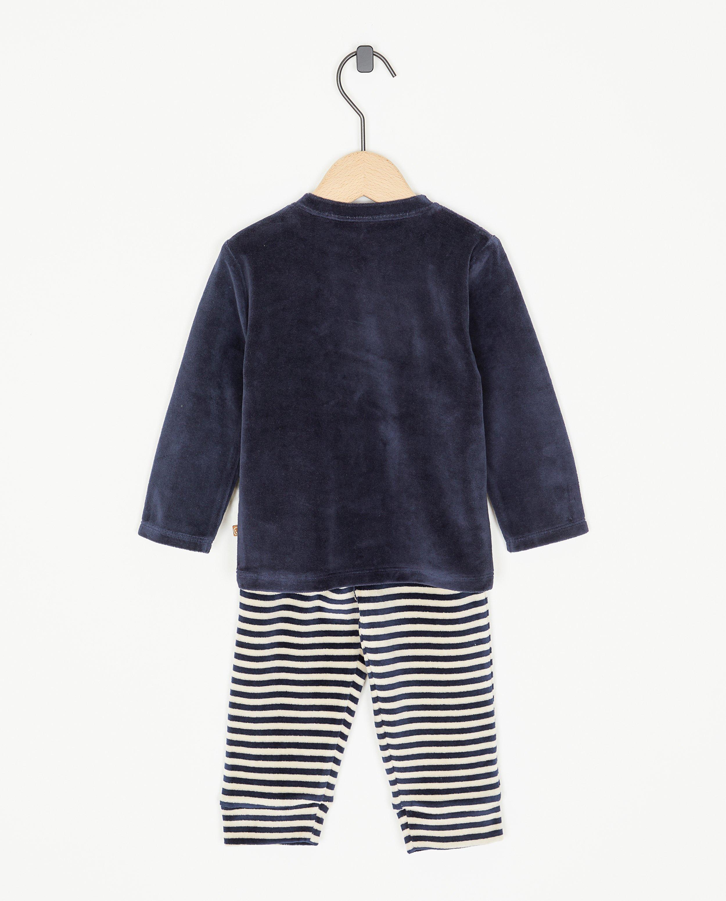 Pyjamas - Pyjama bleu foncé à imprimé à baleines