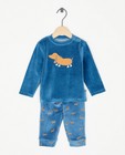 Fluwelen pyjama met hondenprint - null - Cuddles and Smiles