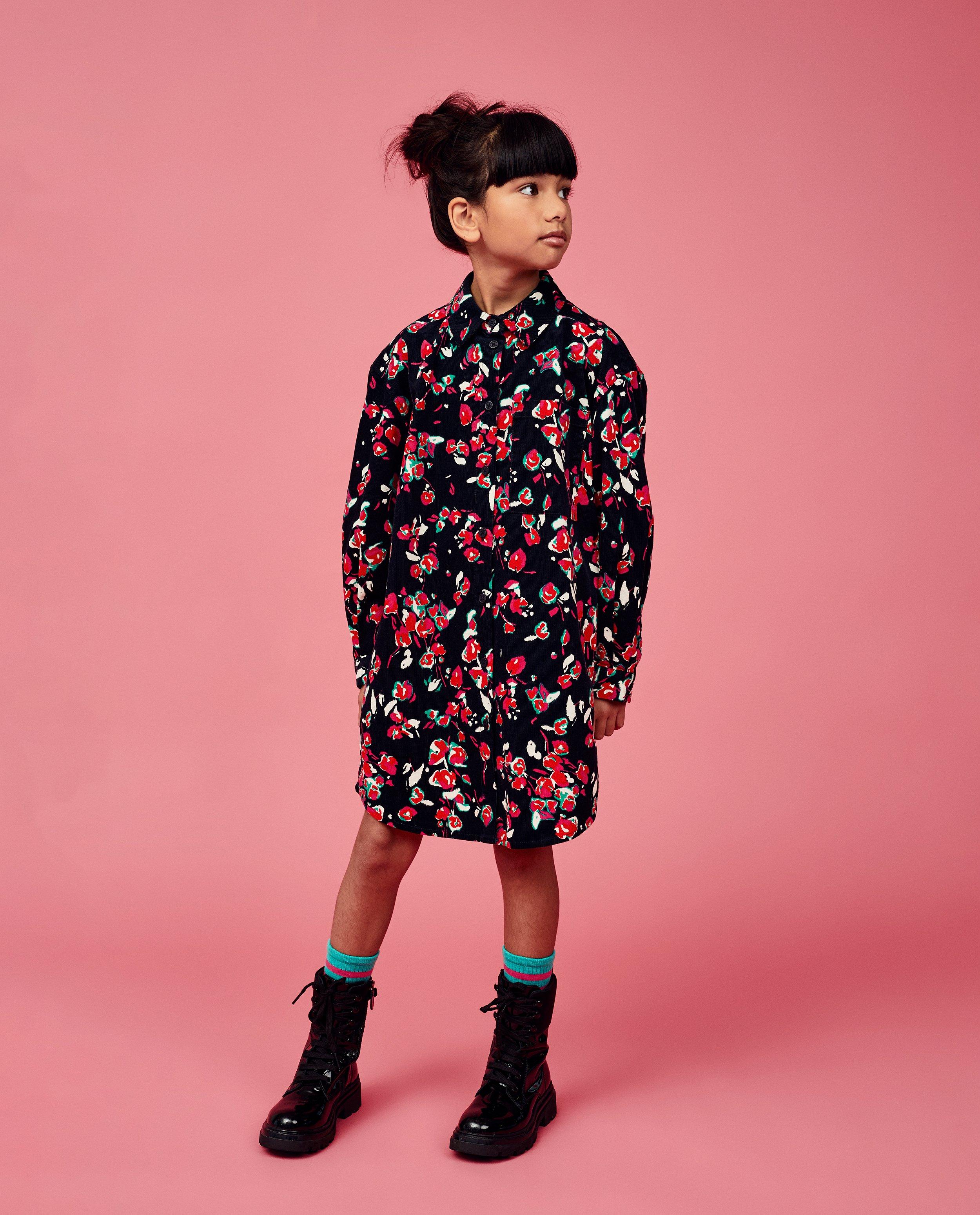 Robes - Robe bleu foncé à motif tacheté