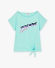 T-shirt turquoise Vuurwerk, XS-XL - null - CAMILLE