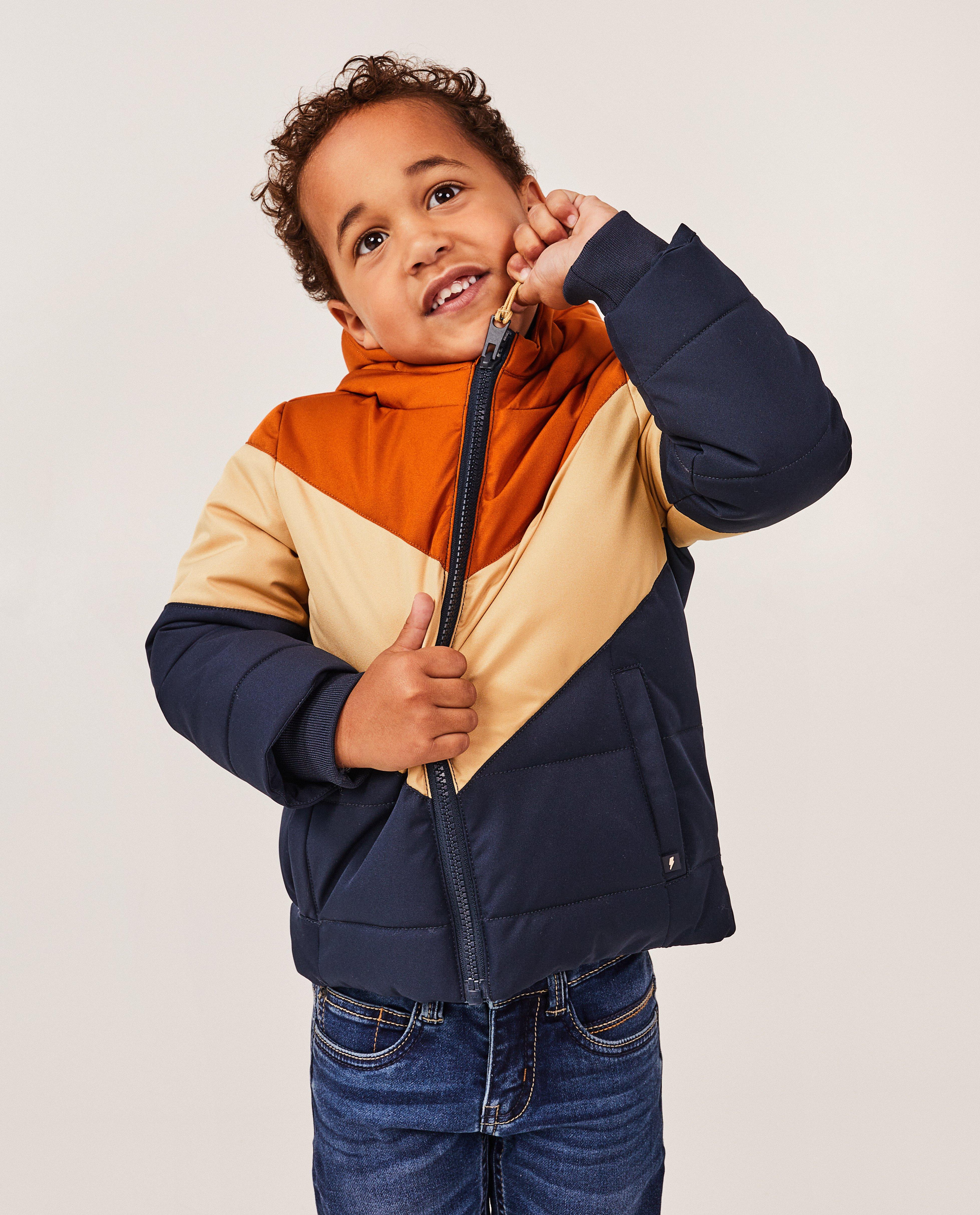 Donsjassen - Jas met color block
